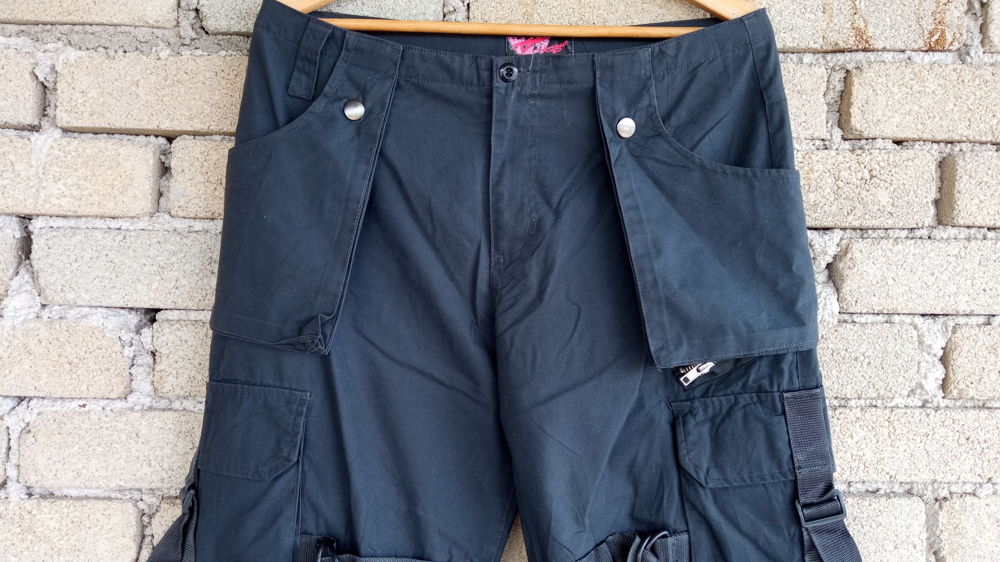 Japanese Brand 🔥🔥Homme Bold Multipocket Cargo Bondage Statement Pants Size US 32 / EU 48 - 7 Thumbnail