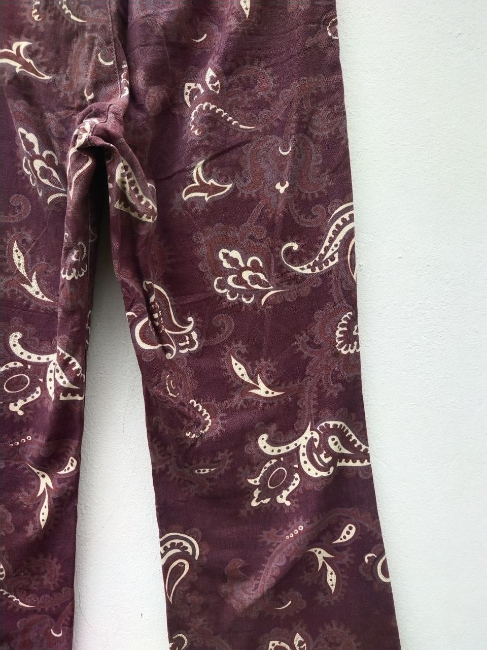 Tornado Mart Vintage RoseBud Paisley Hippie Flare Bootcut Trouser Pant Size US 30 / EU 46 - 16 Thumbnail
