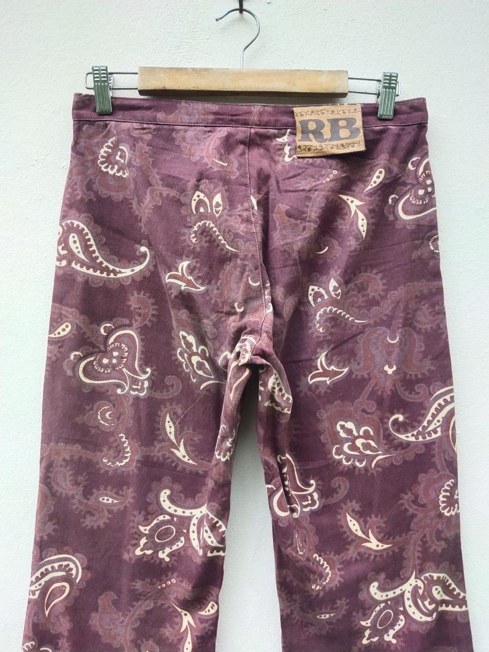 Tornado Mart Vintage RoseBud Paisley Hippie Flare Bootcut Trouser Pant Size US 30 / EU 46 - 11 Thumbnail