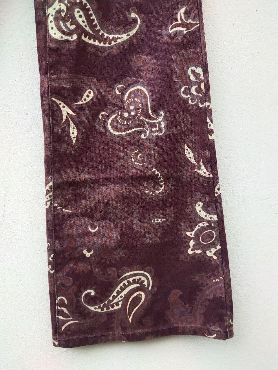 Tornado Mart Vintage RoseBud Paisley Hippie Flare Bootcut Trouser Pant Size US 30 / EU 46 - 10 Thumbnail