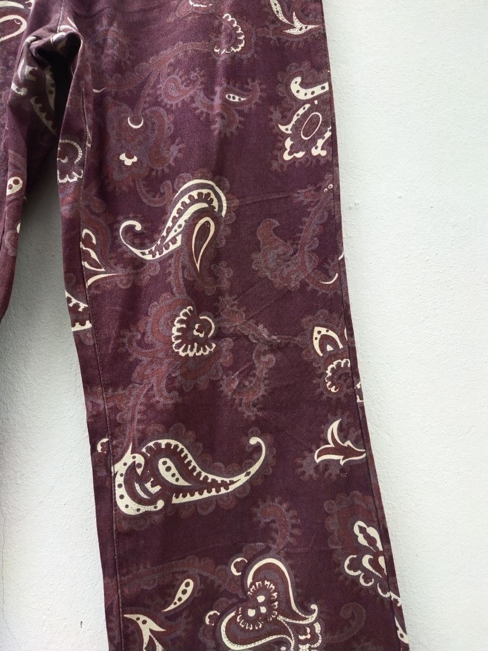 Tornado Mart Vintage RoseBud Paisley Hippie Flare Bootcut Trouser Pant Size US 30 / EU 46 - 9 Thumbnail
