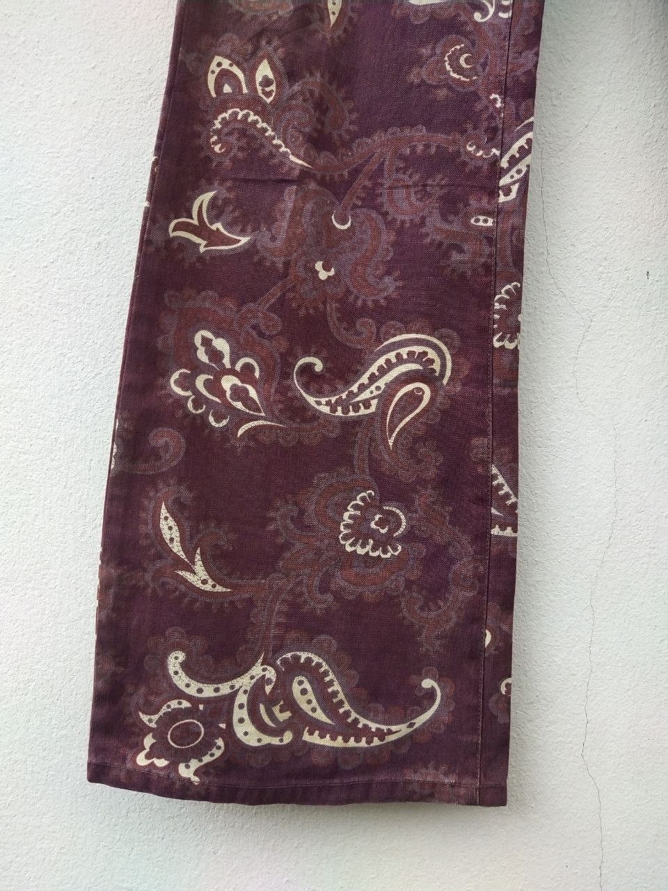 Tornado Mart Vintage RoseBud Paisley Hippie Flare Bootcut Trouser Pant Size US 30 / EU 46 - 7 Thumbnail