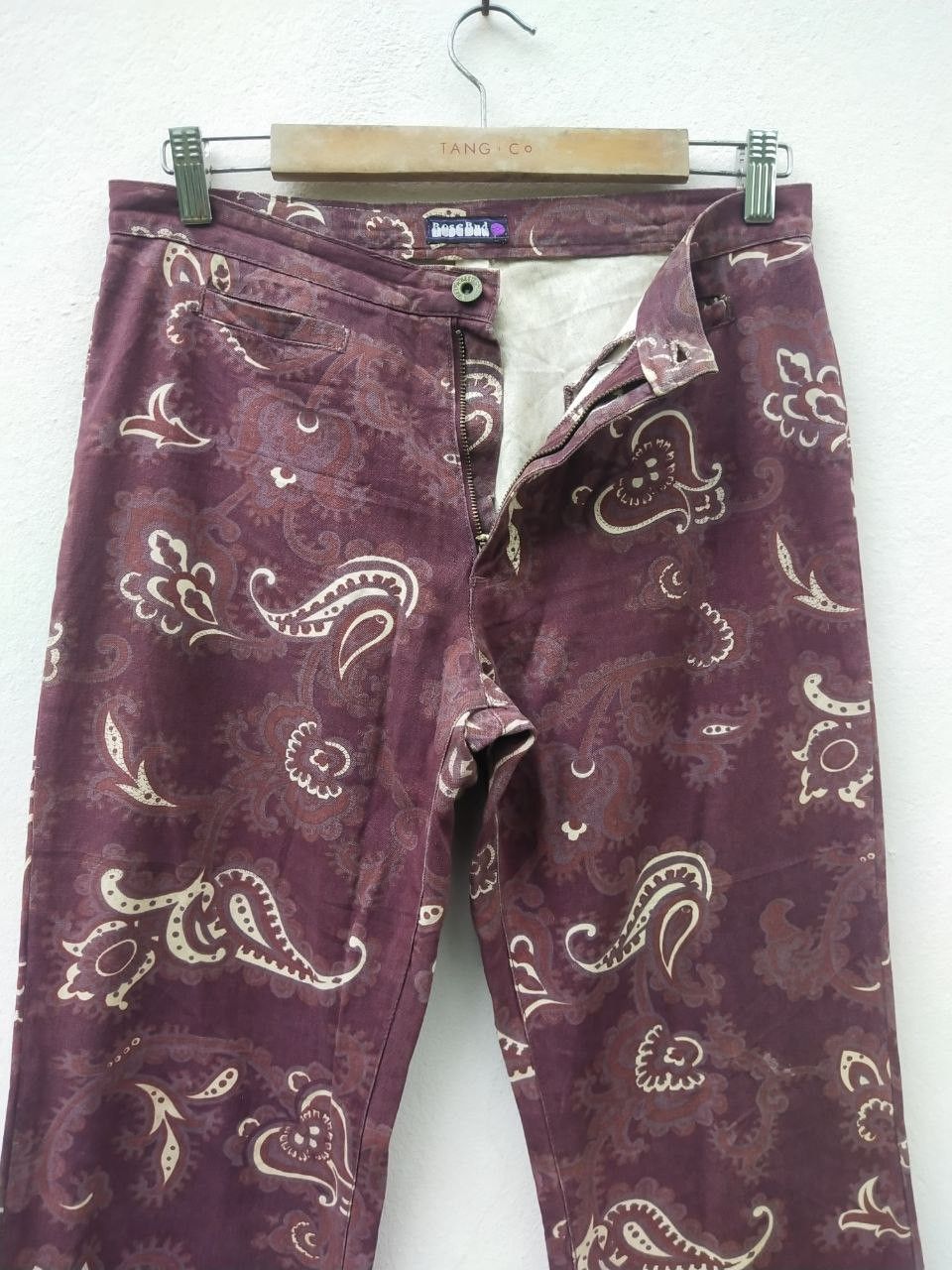 Tornado Mart Vintage RoseBud Paisley Hippie Flare Bootcut Trouser Pant Size US 30 / EU 46 - 4 Thumbnail