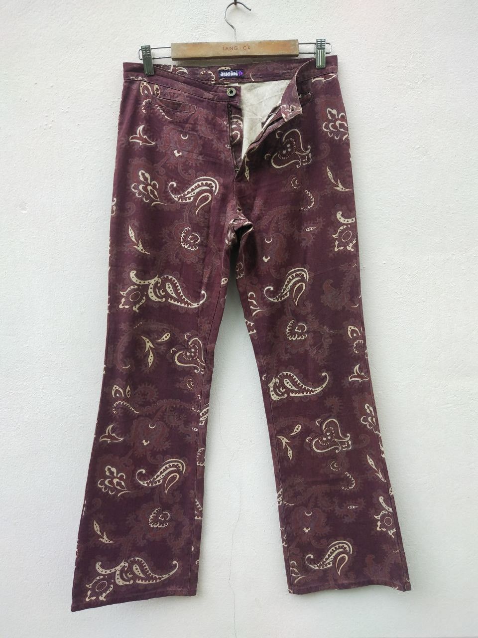 Tornado Mart Vintage RoseBud Paisley Hippie Flare Bootcut Trouser Pant Size US 30 / EU 46 - 1 Thumbnail