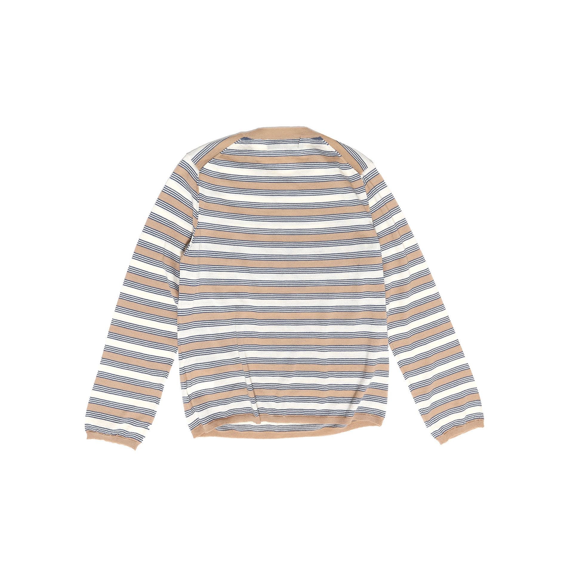 Comme des Garcons Homme Plus AD01 Fine Knit Floral Striped Longsleeve Size US M / EU 48-50 / 2 - 2 Thumbnail
