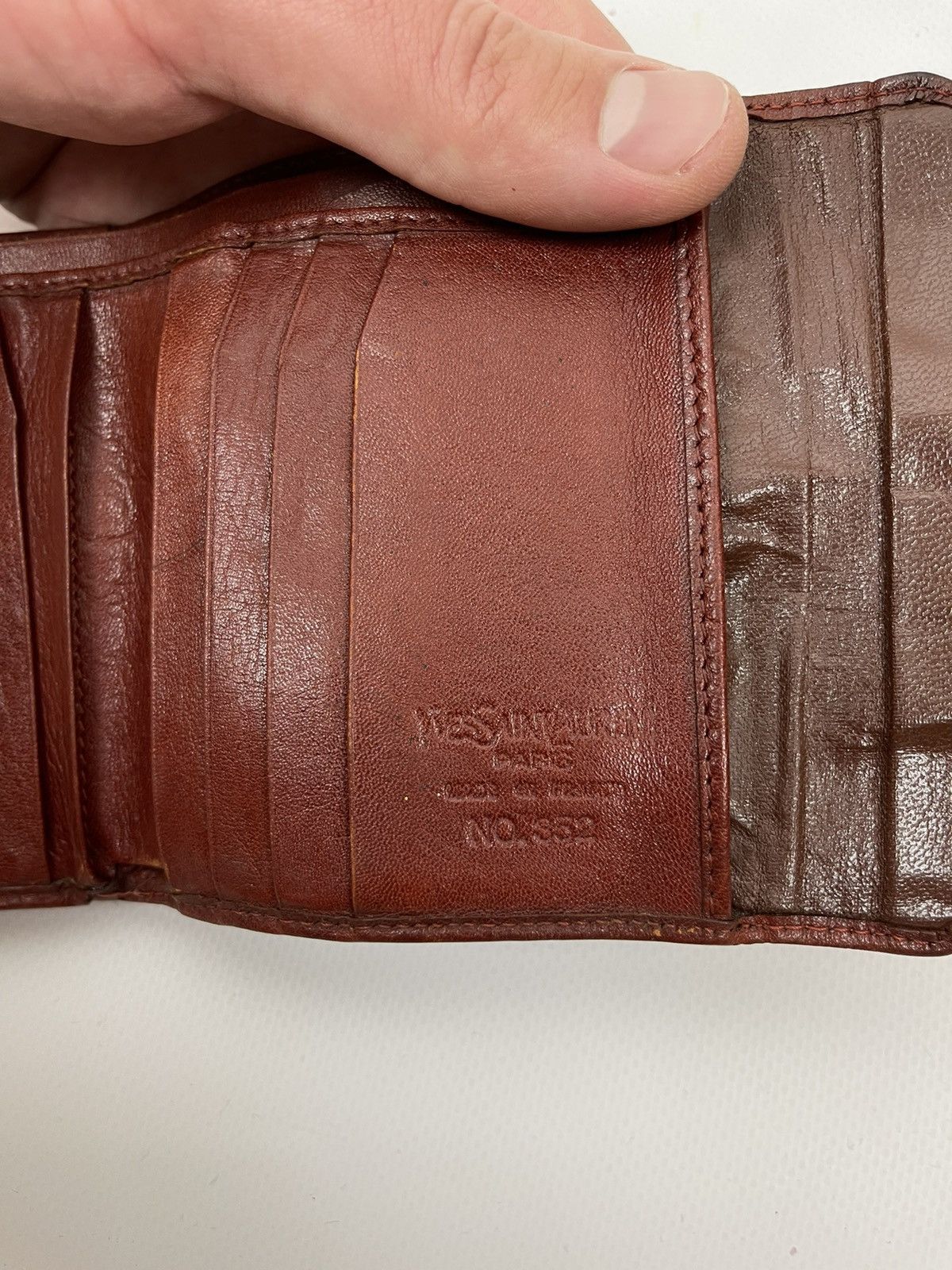 Vintage Yves Saint Laurent vintage 70s 80s made in France leather Size ONE SIZE - 5 Thumbnail