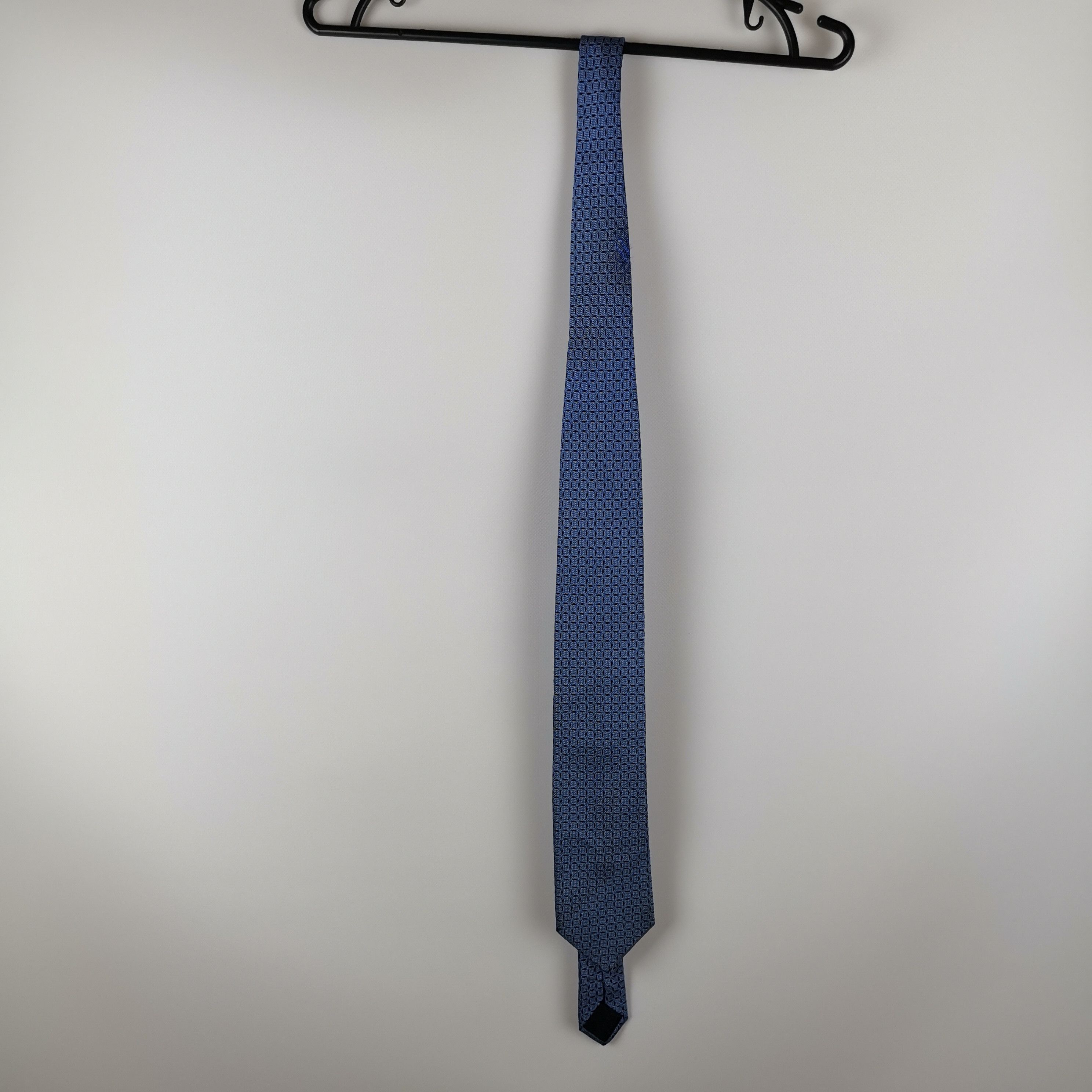 Lanvin Lanvin Geometric blue silk tie Size ONE SIZE - 2 Thumbnail