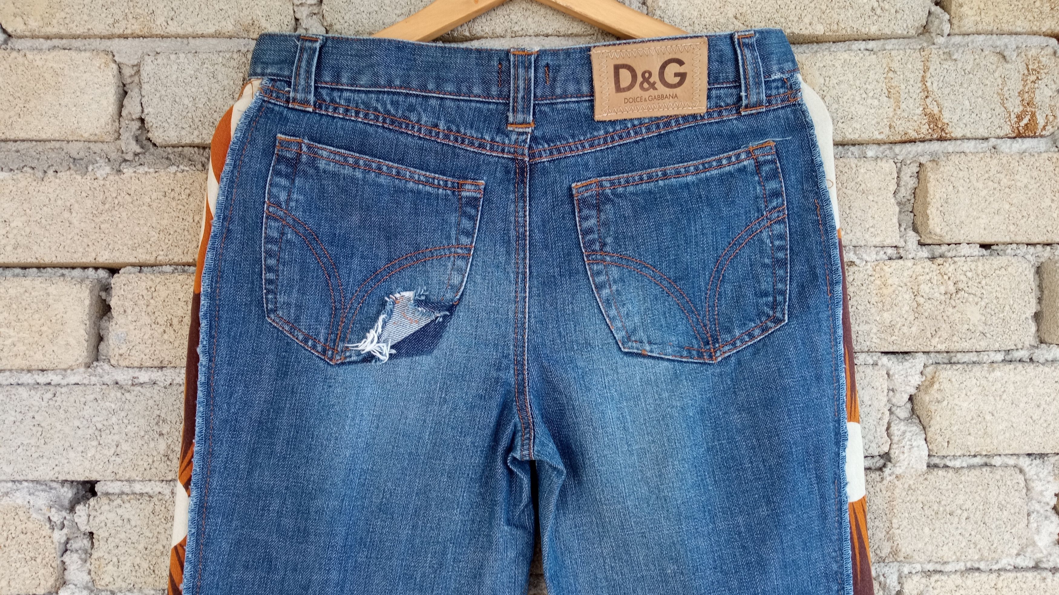 Dolce & Gabbana 🔥🔥D&G Dolce & Gabbana Hybrid Distressed Jeans Denim Size US 29 - 14 Thumbnail