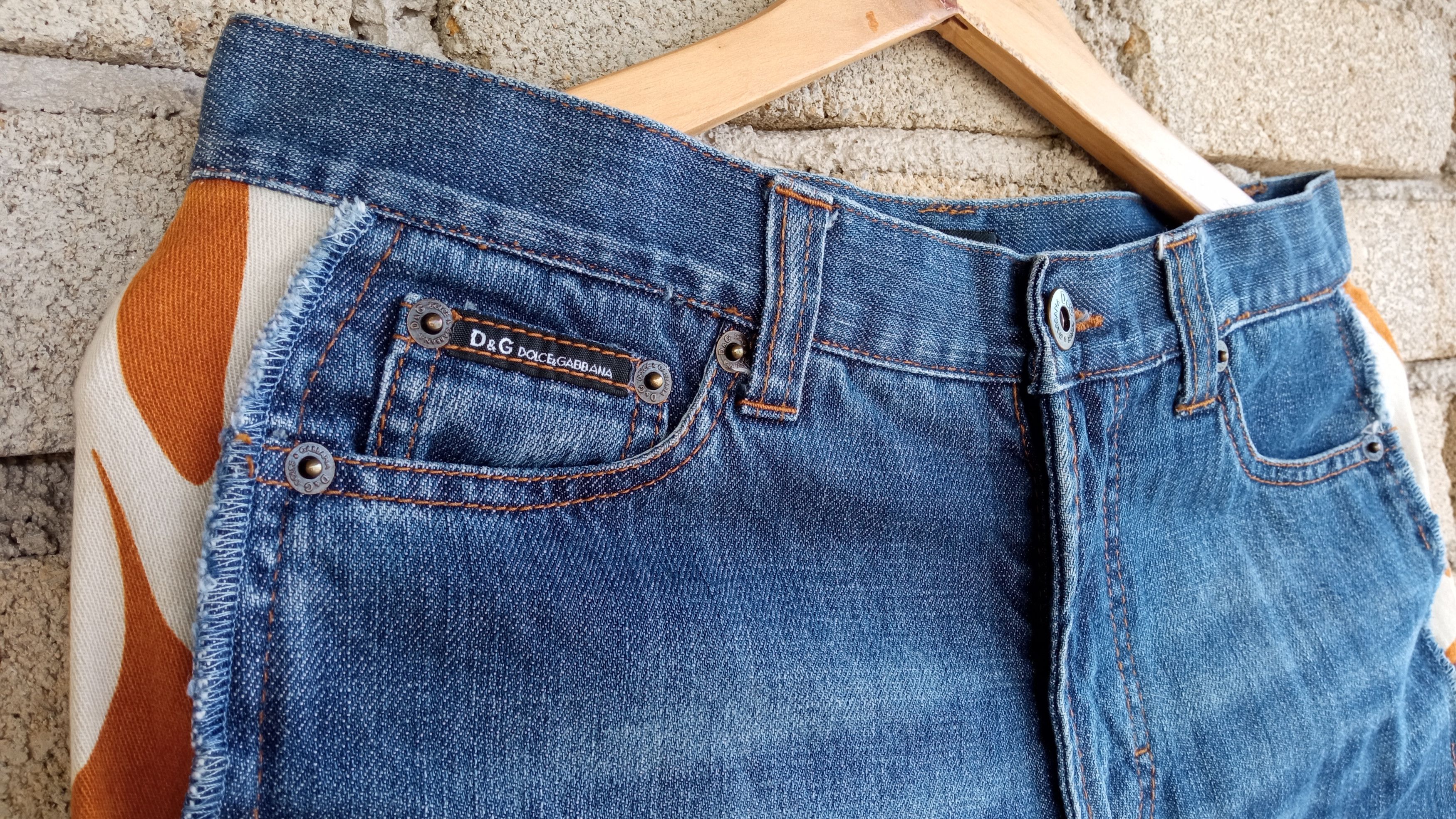 Dolce & Gabbana 🔥🔥D&G Dolce & Gabbana Hybrid Distressed Jeans Denim Size US 29 - 11 Thumbnail