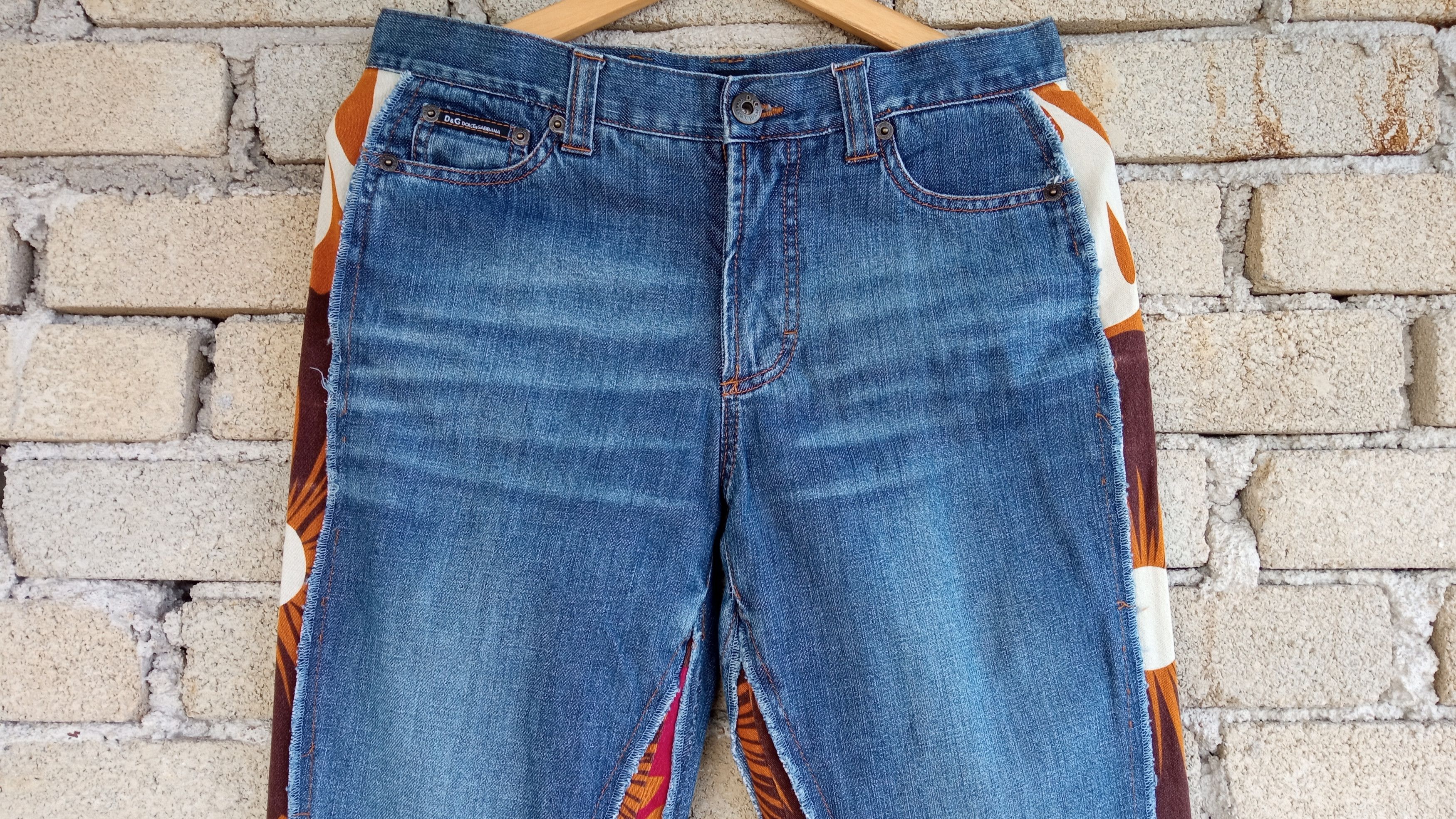 Dolce & Gabbana 🔥🔥D&G Dolce & Gabbana Hybrid Distressed Jeans Denim Size US 29 - 8 Thumbnail