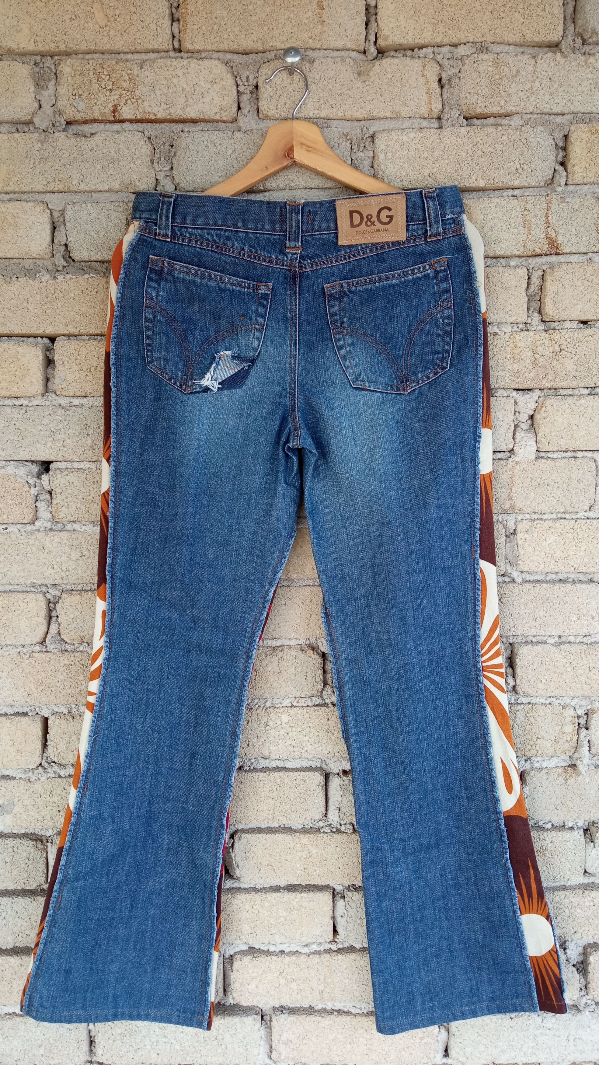 Dolce & Gabbana 🔥🔥D&G Dolce & Gabbana Hybrid Distressed Jeans Denim Size US 29 - 13 Thumbnail