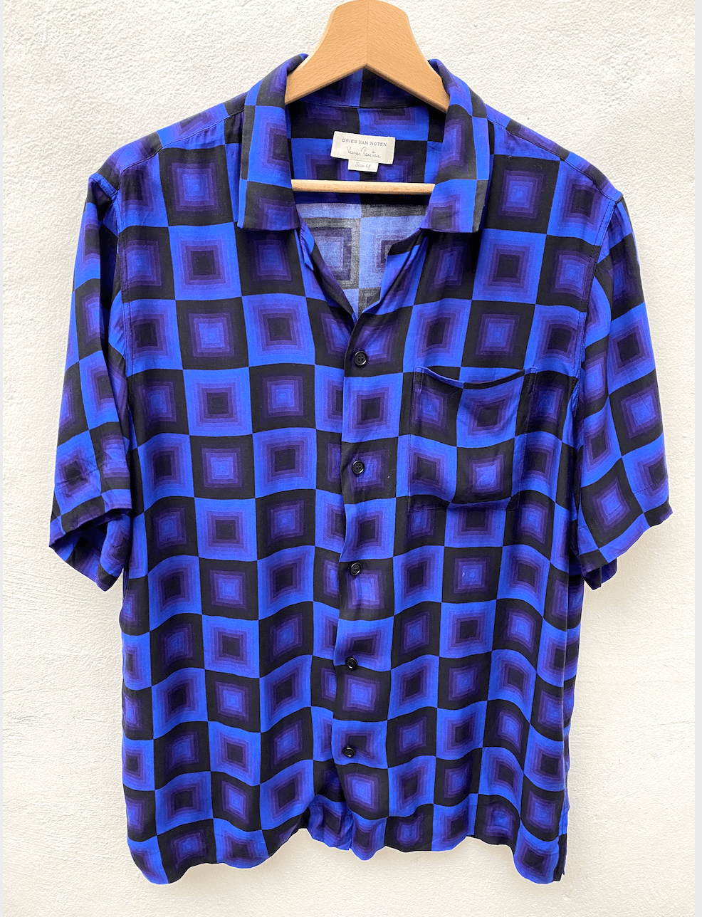 image of Dries Van Noten X Verner Panton Shirt in Blue, Men's (Size Medium)