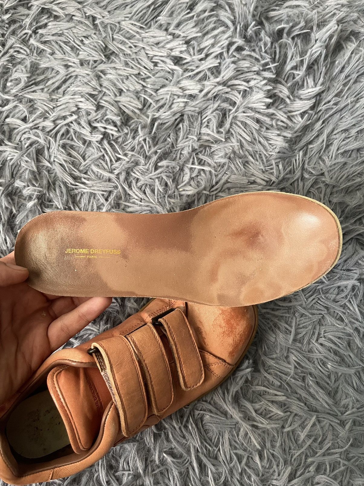 Jerome Dreyfuss 🍑 Jerome Dreyfuss luxury full leather peach sneakers Size US 5 / IT 35 - 9 Thumbnail