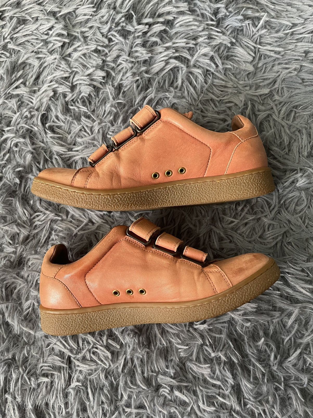 Jerome Dreyfuss 🍑 Jerome Dreyfuss luxury full leather peach sneakers Size US 5 / IT 35 - 3 Thumbnail