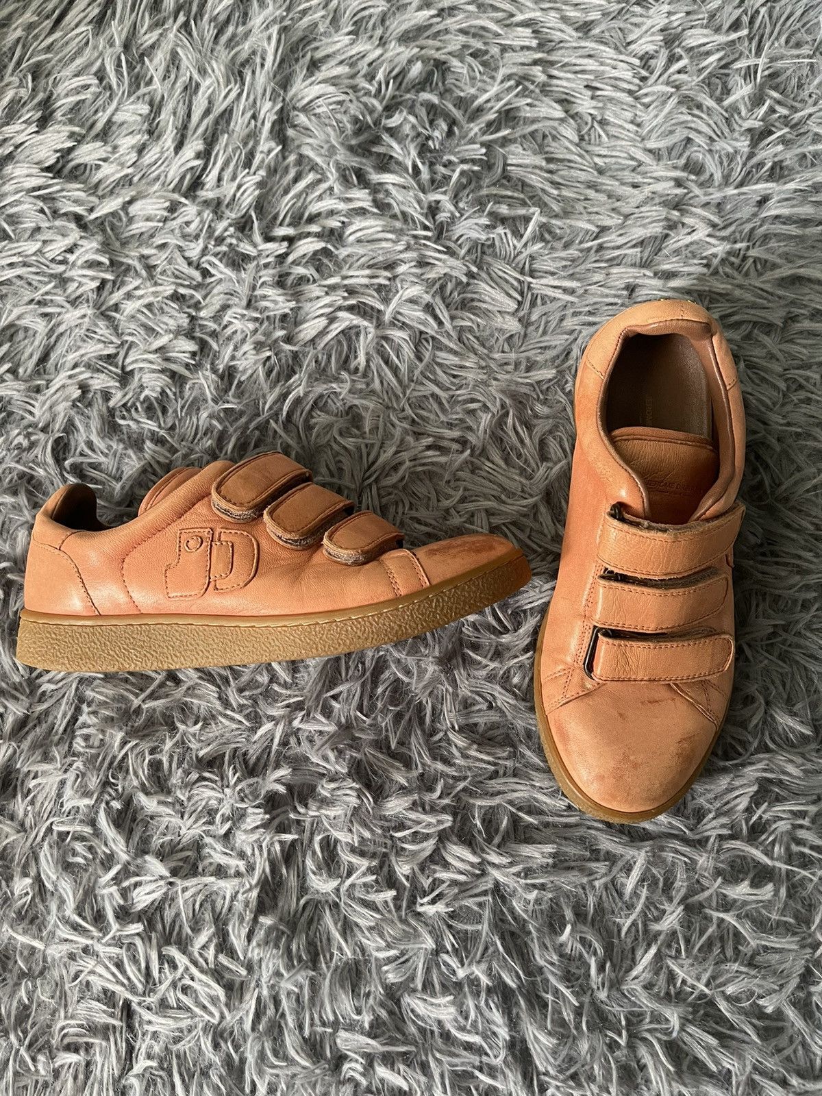 Jerome Dreyfuss 🍑 Jerome Dreyfuss luxury full leather peach sneakers Size US 5 / IT 35 - 1 Thumbnail