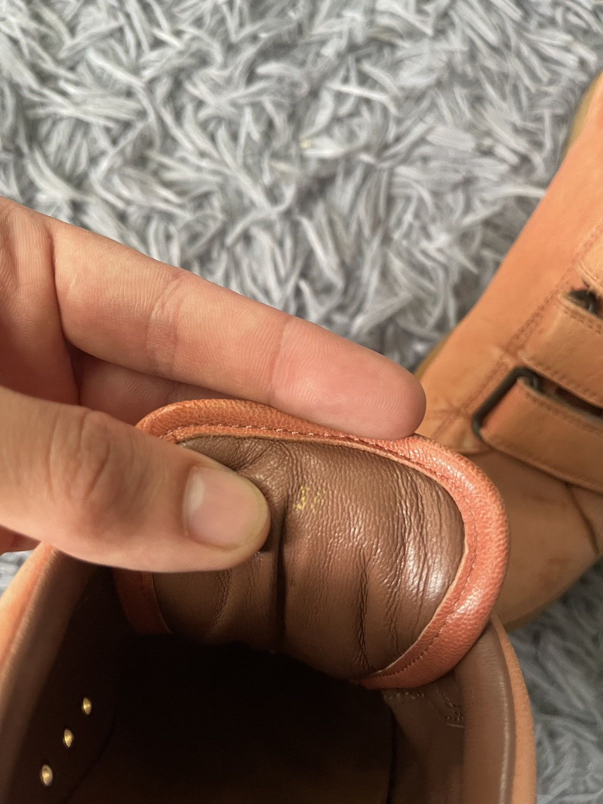 Jerome Dreyfuss 🍑 Jerome Dreyfuss luxury full leather peach sneakers Size US 5 / IT 35 - 8 Thumbnail