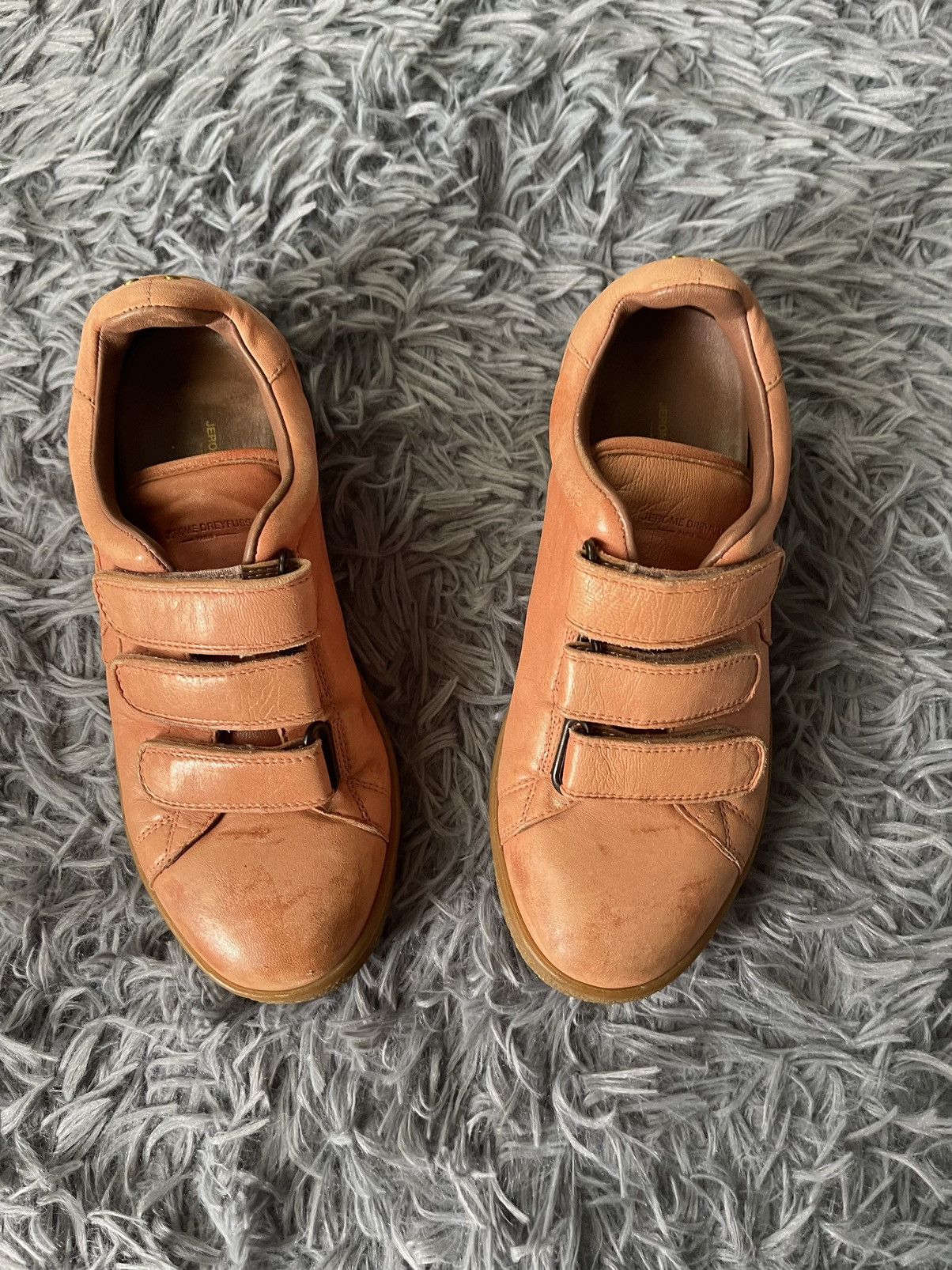 Jerome Dreyfuss 🍑 Jerome Dreyfuss luxury full leather peach sneakers Size US 5 / IT 35 - 6 Thumbnail