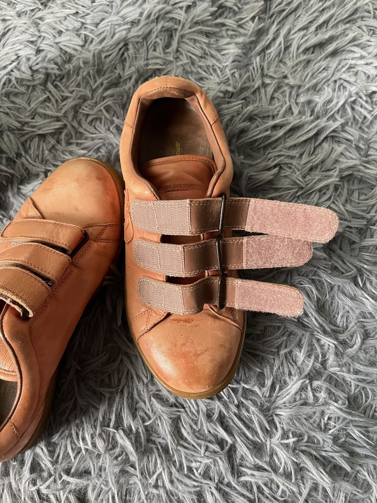 Jerome Dreyfuss 🍑 Jerome Dreyfuss luxury full leather peach sneakers Size US 5 / IT 35 - 12 Thumbnail