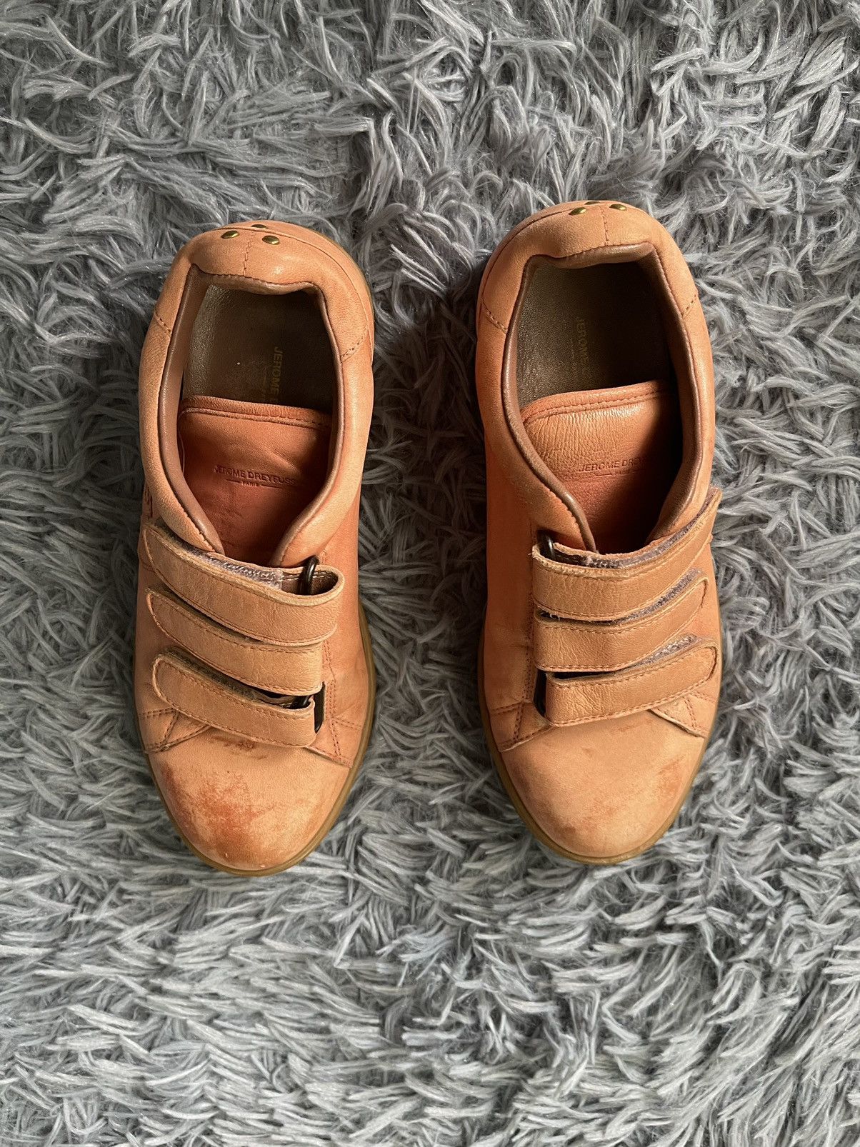 Jerome Dreyfuss 🍑 Jerome Dreyfuss luxury full leather peach sneakers Size US 5 / IT 35 - 5 Thumbnail