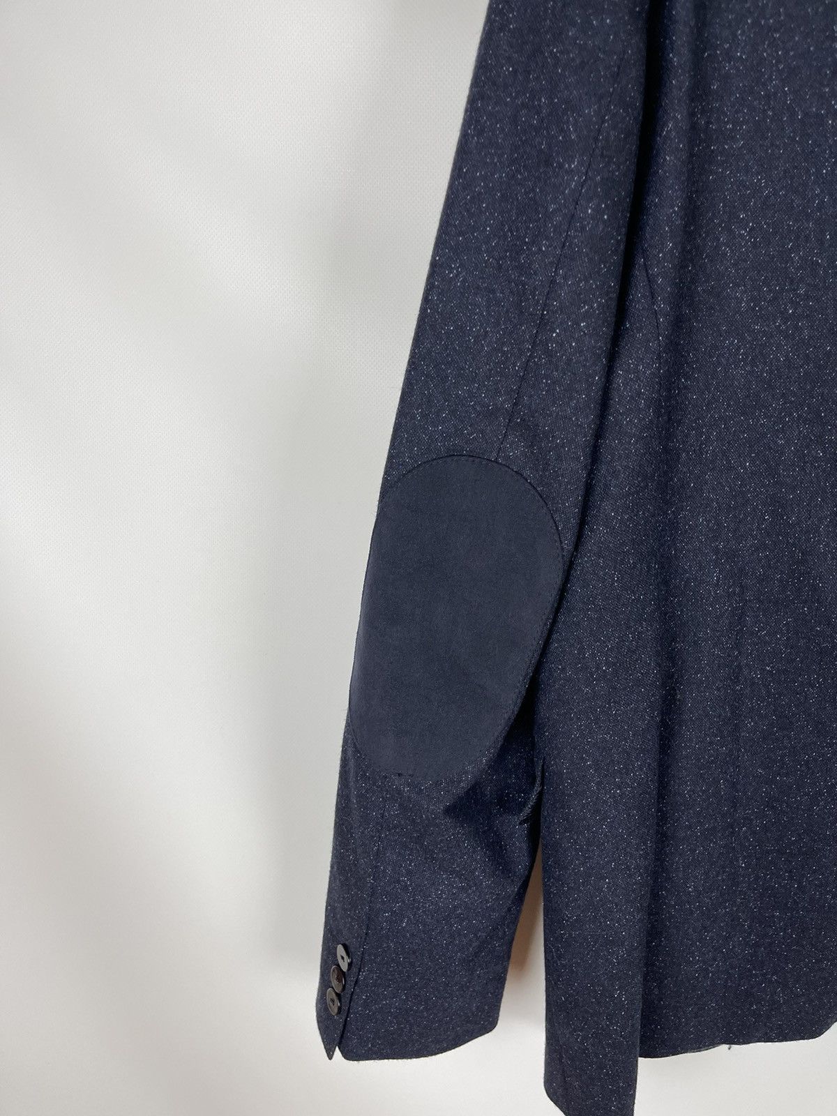 Hugo Boss Hugo Boss wool silk navy dot pattern 2 button blazer coat Size 44R - 15 Thumbnail