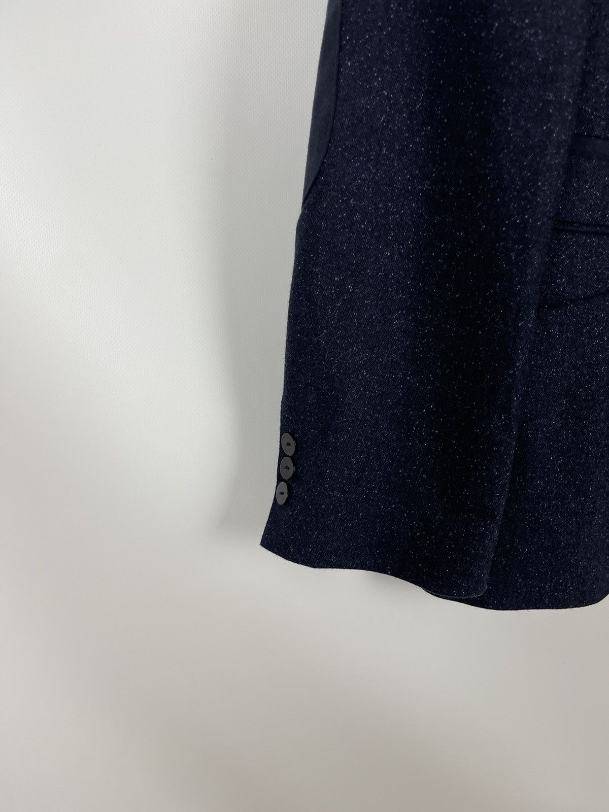 Hugo Boss Hugo Boss wool silk navy dot pattern 2 button blazer coat Size 44R - 7 Thumbnail