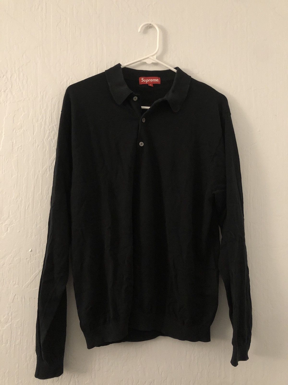 Supreme Supreme Patchwork Velour L/S Polo | Grailed