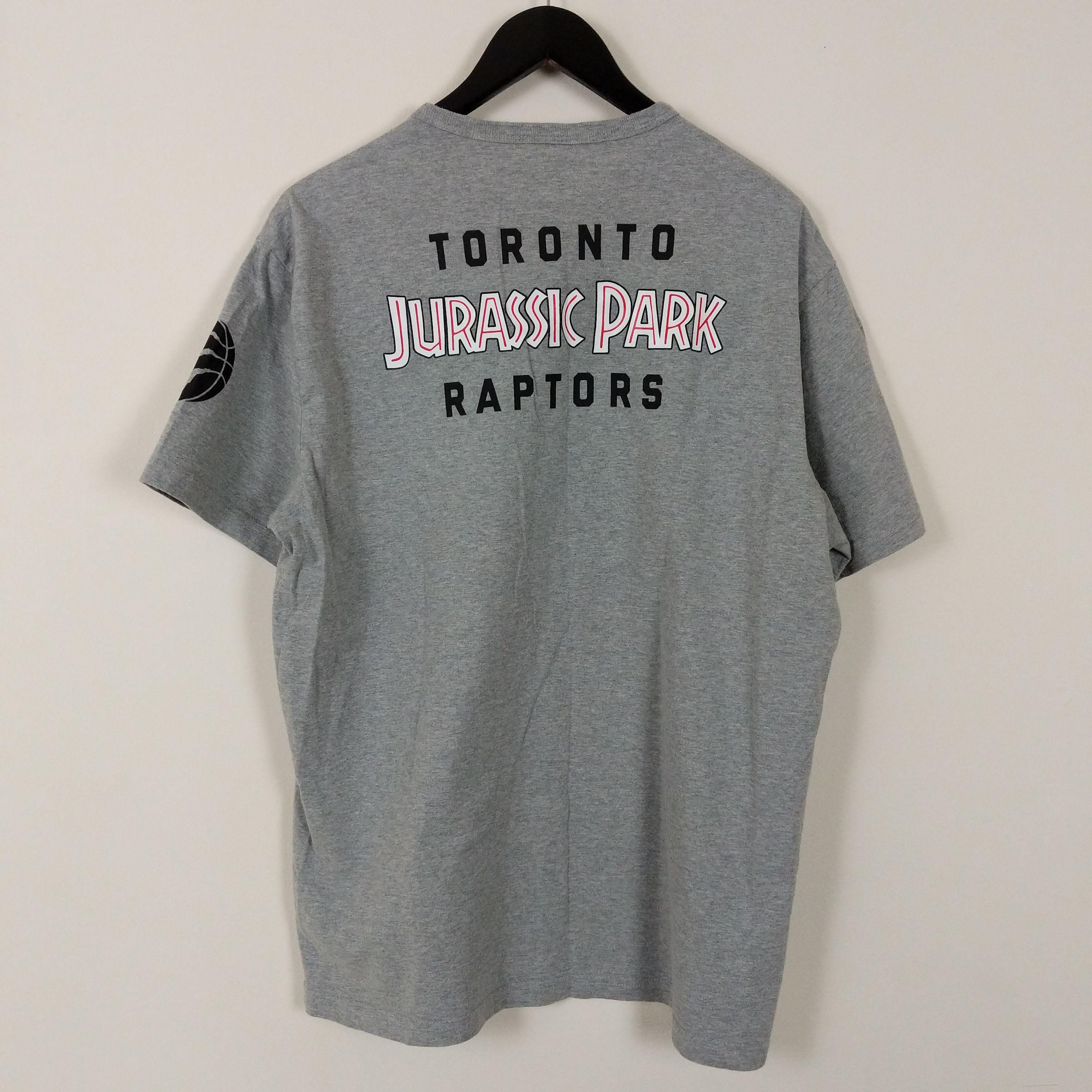 NBA × October's Very Own OVO Jurassic Park Toronto Raptors Shattered Backboard Tee Size US M / EU 48-50 / 2 - 2 Thumbnail