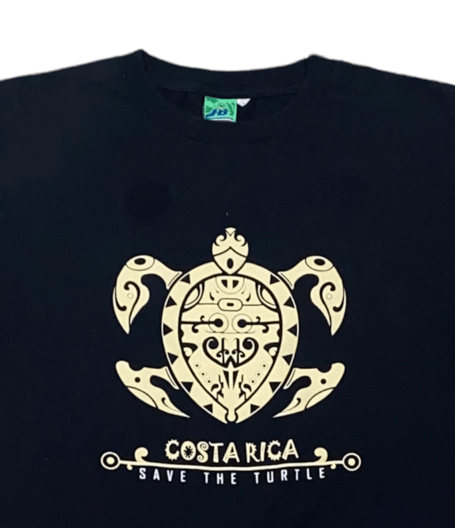 Vintage 🏁 Costa Rica 'Save the Turtles' T-Shirt 🏁 Size US L / EU 52-54 / 3 - 2 Thumbnail