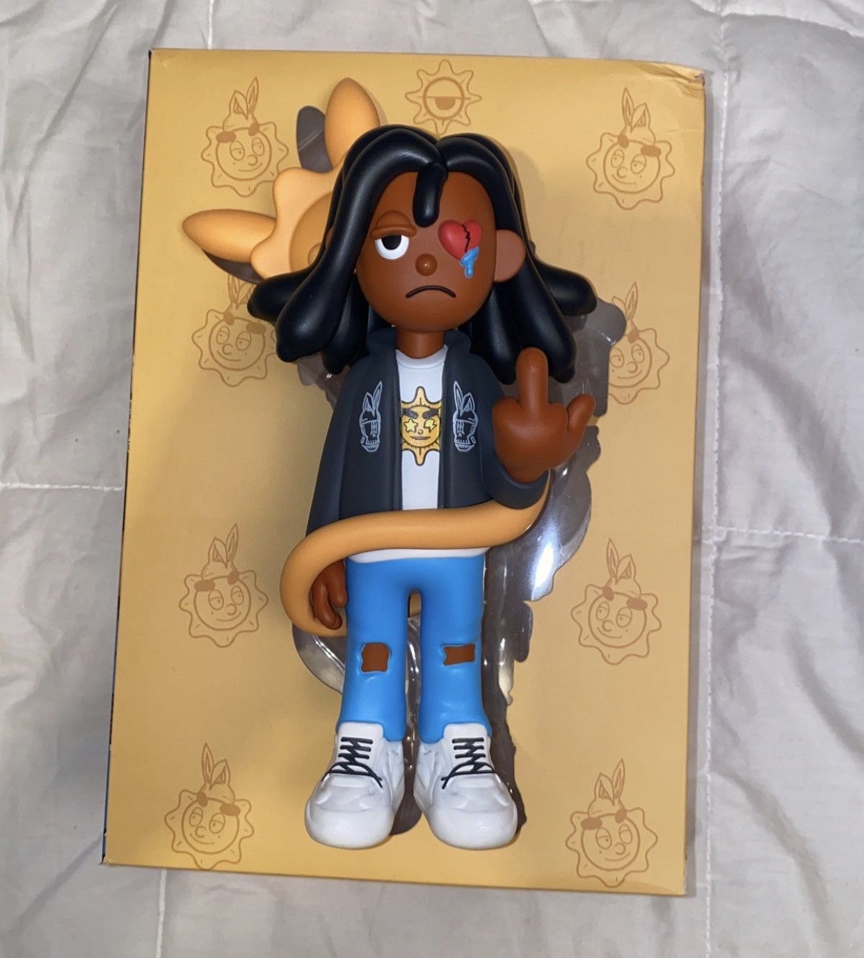 image of Glo Gang X Kodone Glodone Vinyl Toy Collectible Brand in Yellow, Men's