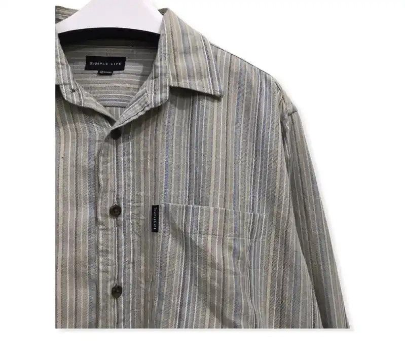 Flannel Simple Life Flannel Shirt Button Up Size US M / EU 48-50 / 2 - 2 Thumbnail