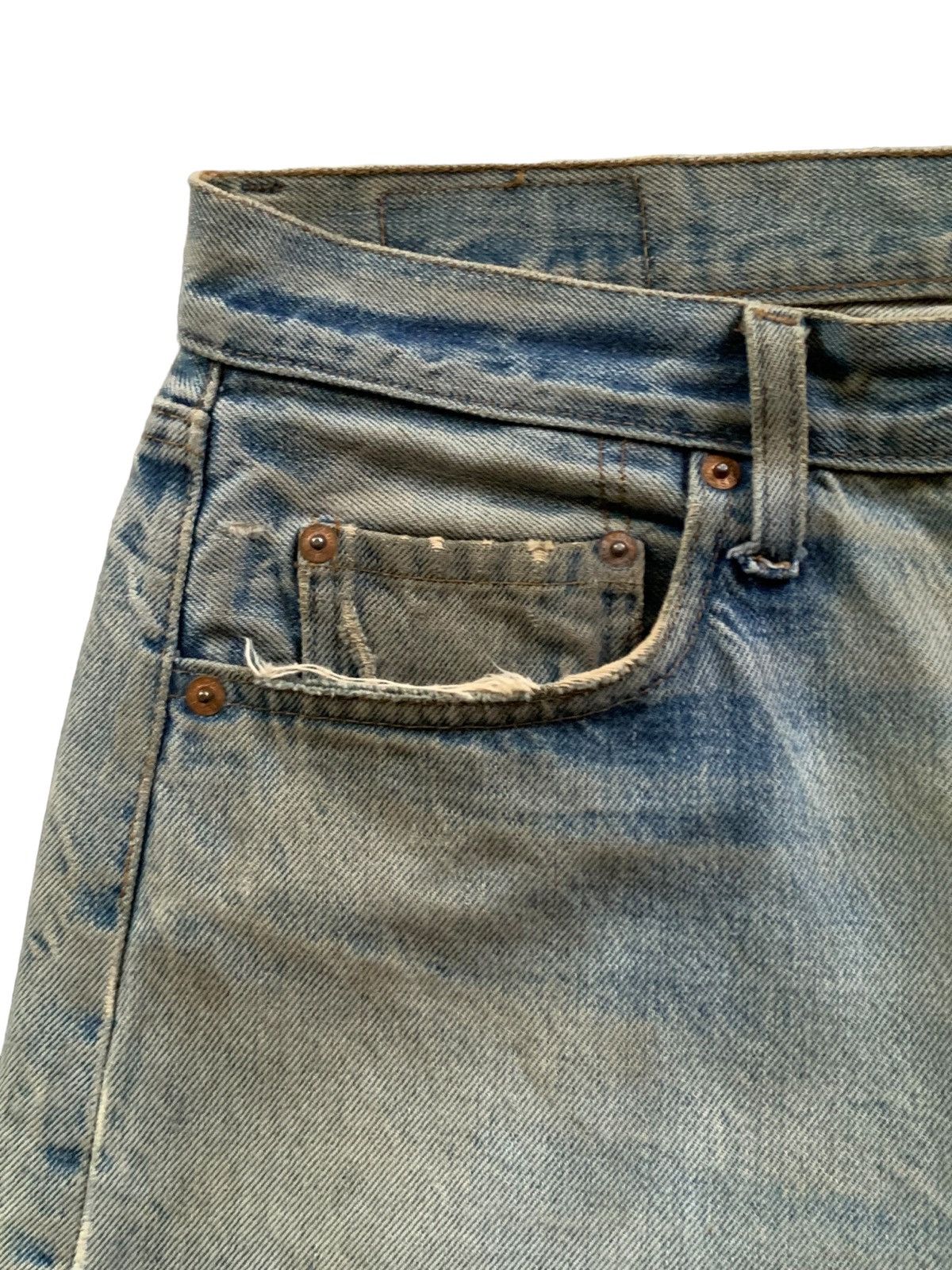 Levi's × Levi's Vintage Clothing Crazy Vintage Levis 60s 501 Rindem No6 ButtonFly Jeans Size US 32 / EU 48 - 13 Thumbnail