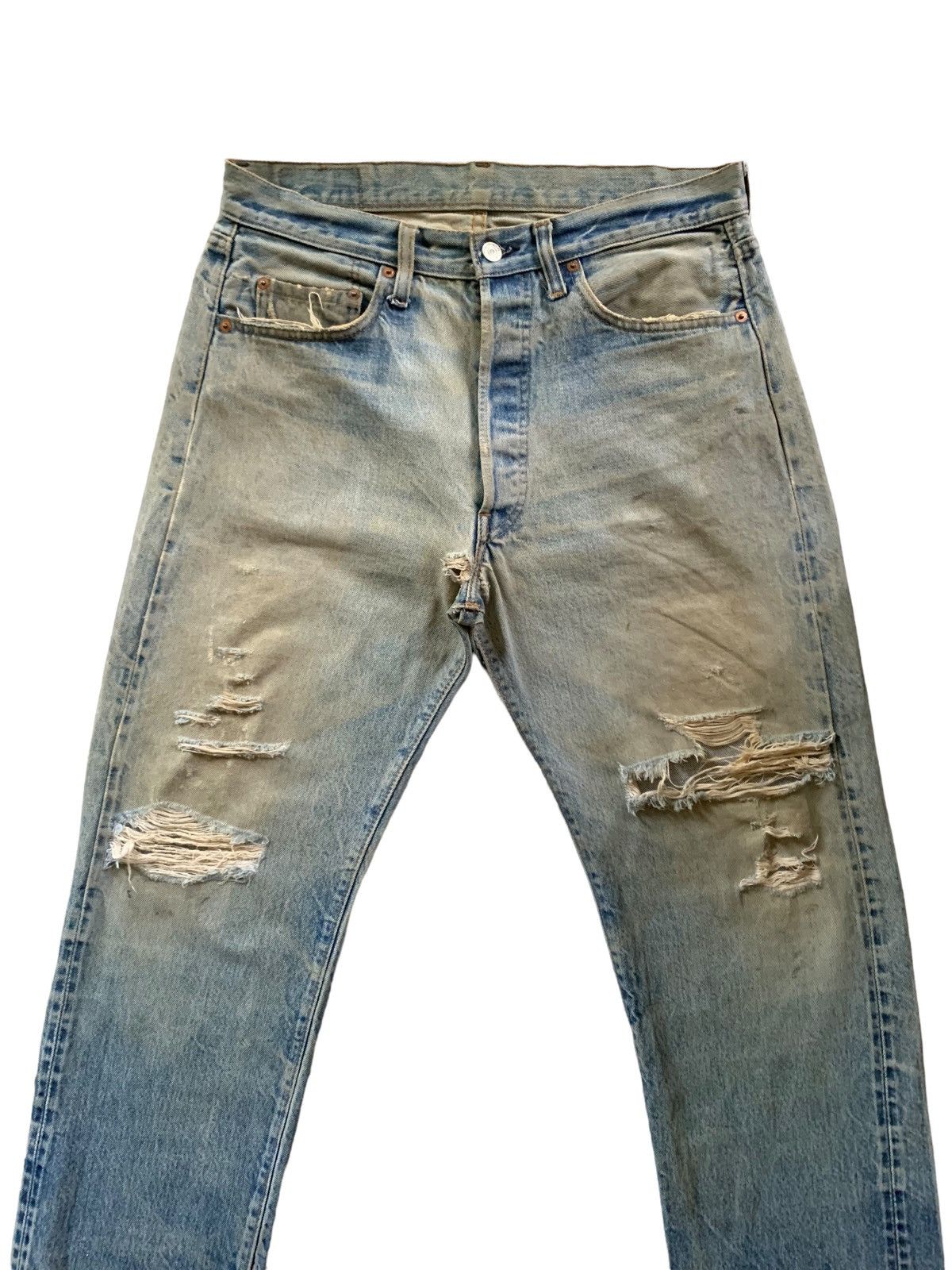 Levi's × Levi's Vintage Clothing Crazy Vintage Levis 60s 501 Rindem No6 ButtonFly Jeans Size US 32 / EU 48 - 9 Thumbnail