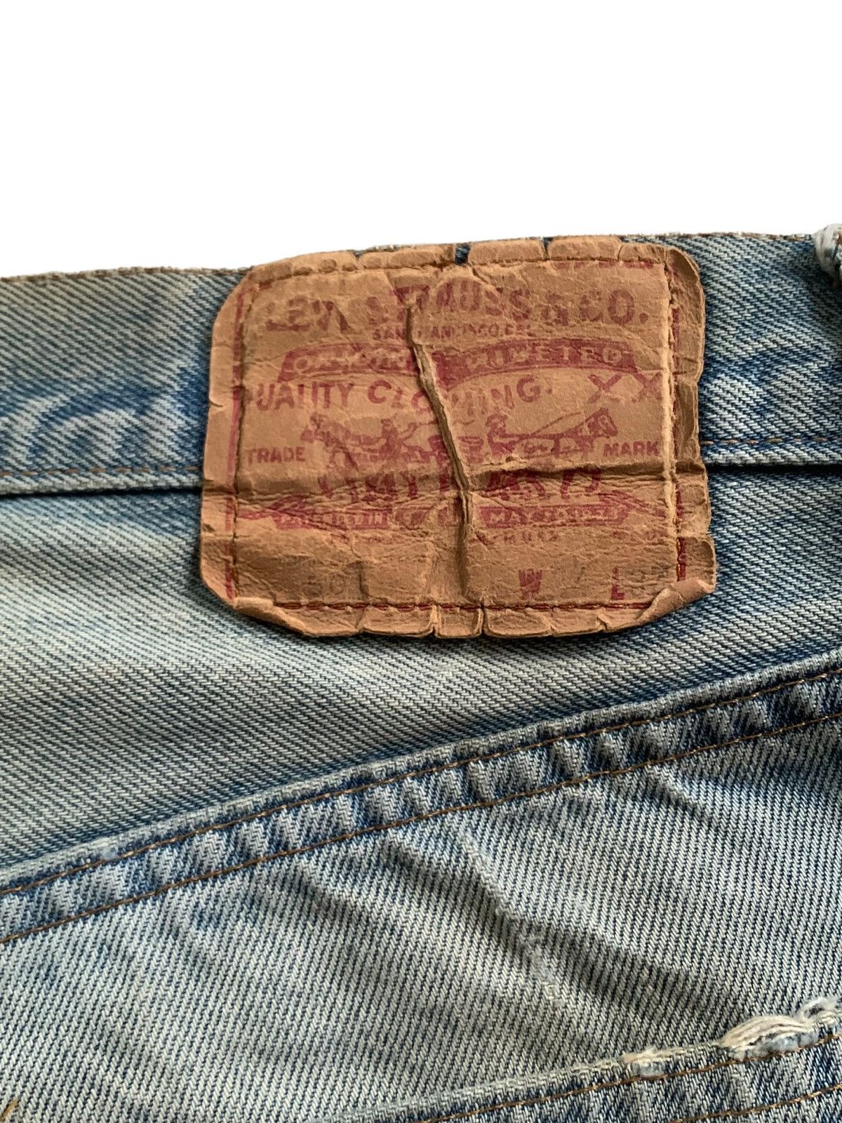Levi's × Levi's Vintage Clothing Crazy Vintage Levis 60s 501 Rindem No6 ButtonFly Jeans Size US 32 / EU 48 - 19 Thumbnail