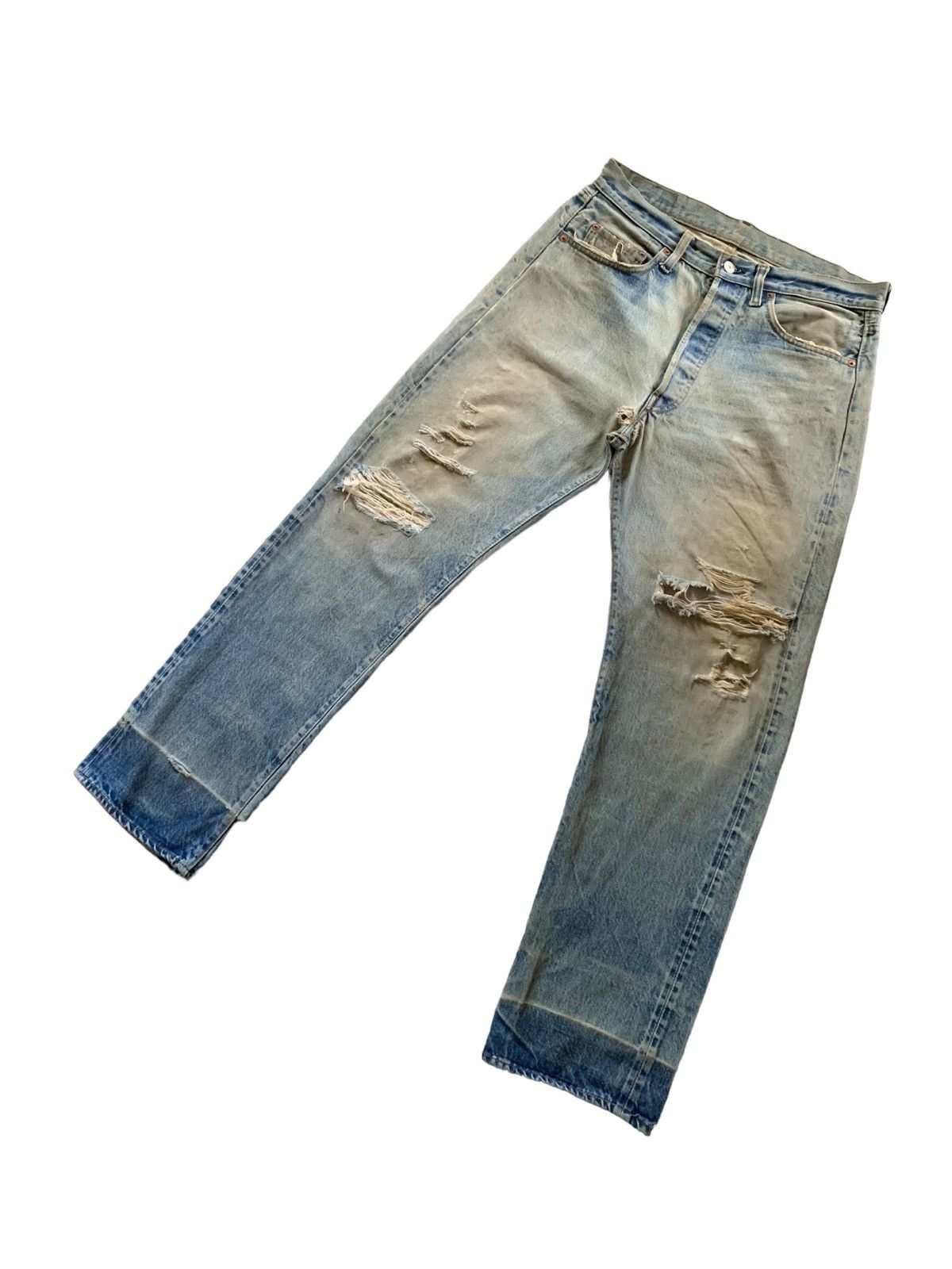 Levi's × Levi's Vintage Clothing Crazy Vintage Levis 60s 501 Rindem No6 ButtonFly Jeans Size US 32 / EU 48 - 11 Thumbnail