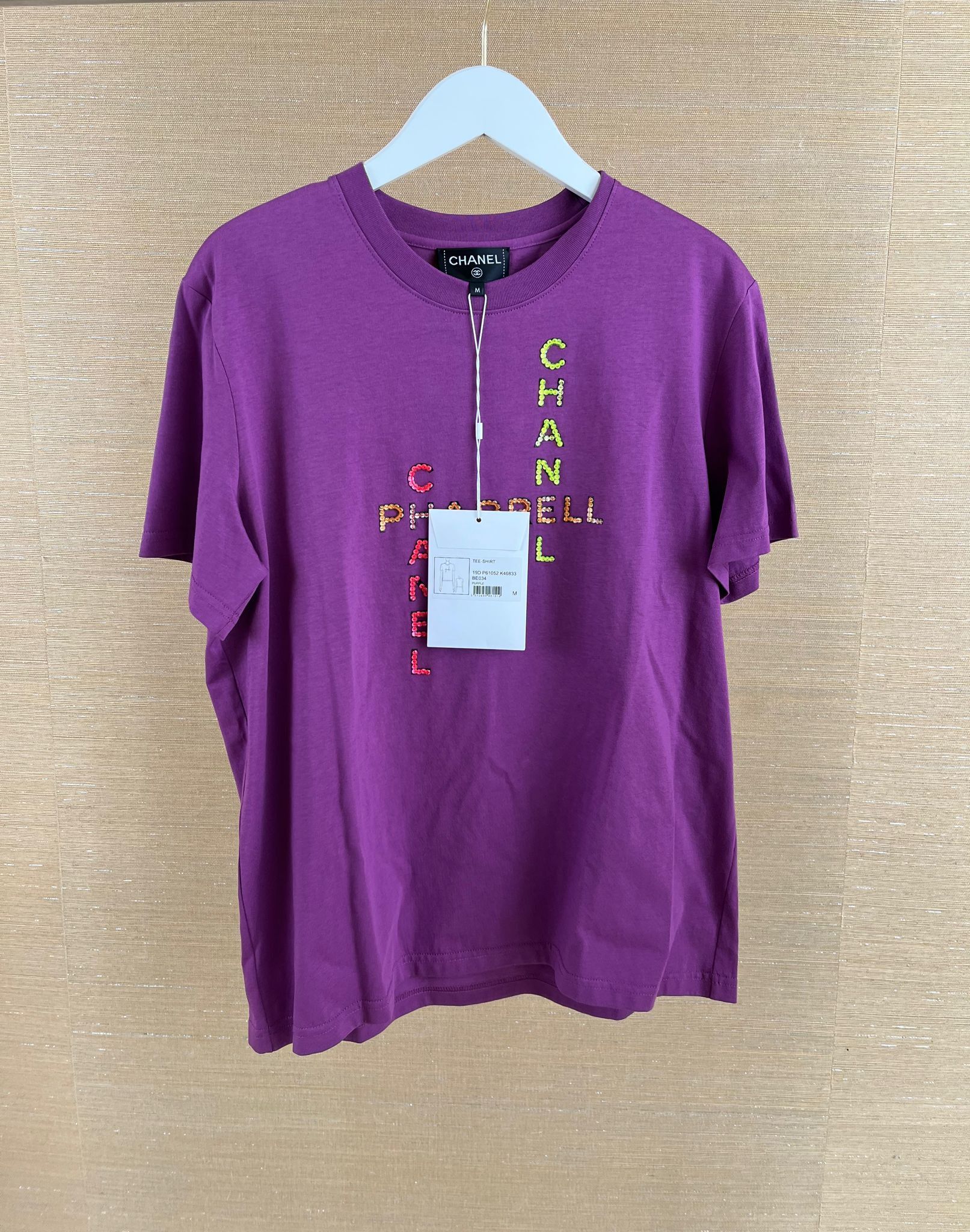 Chanel o1rshd1 Chanel x Pharrell Coco Chanel Logo T-Shirt in Purple Size M / US 6-8 / IT 42-44 - 2 Thumbnail