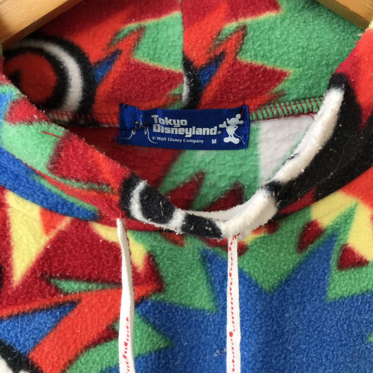Disney × Mickey Mouse Disney Mickey Mouse Drawstring Fleece Baja Style Sweater Size US M / EU 48-50 / 2 - 3 Thumbnail