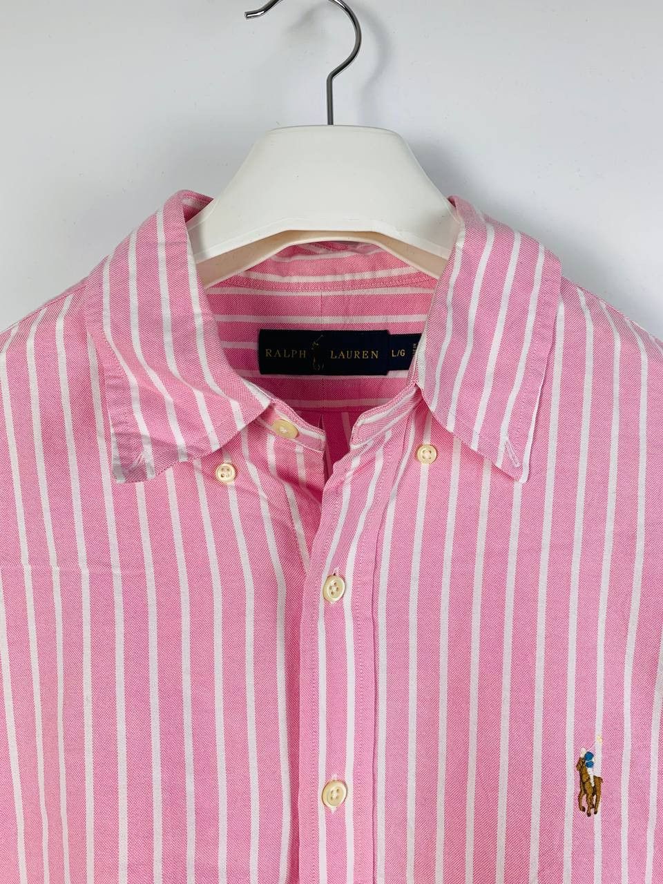 Ralph Lauren Ralph Lauren shirt striped pink white L Size US L / EU 52-54 / 3 - 2 Thumbnail