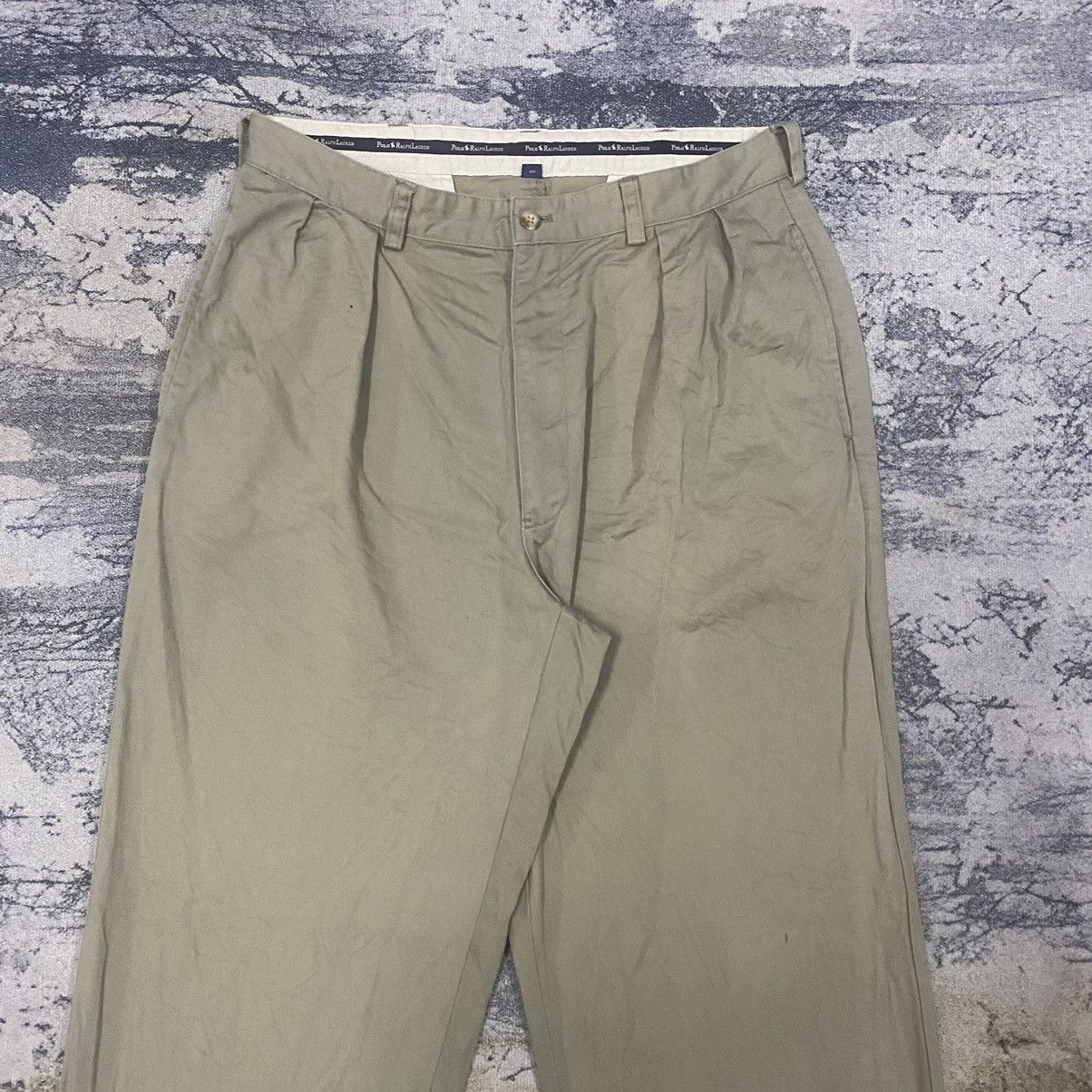 Polo Ralph Lauren Vintage Polo Ralph Lauren Faded Baggy Chino Pants Size US 32 / EU 48 - 4 Thumbnail