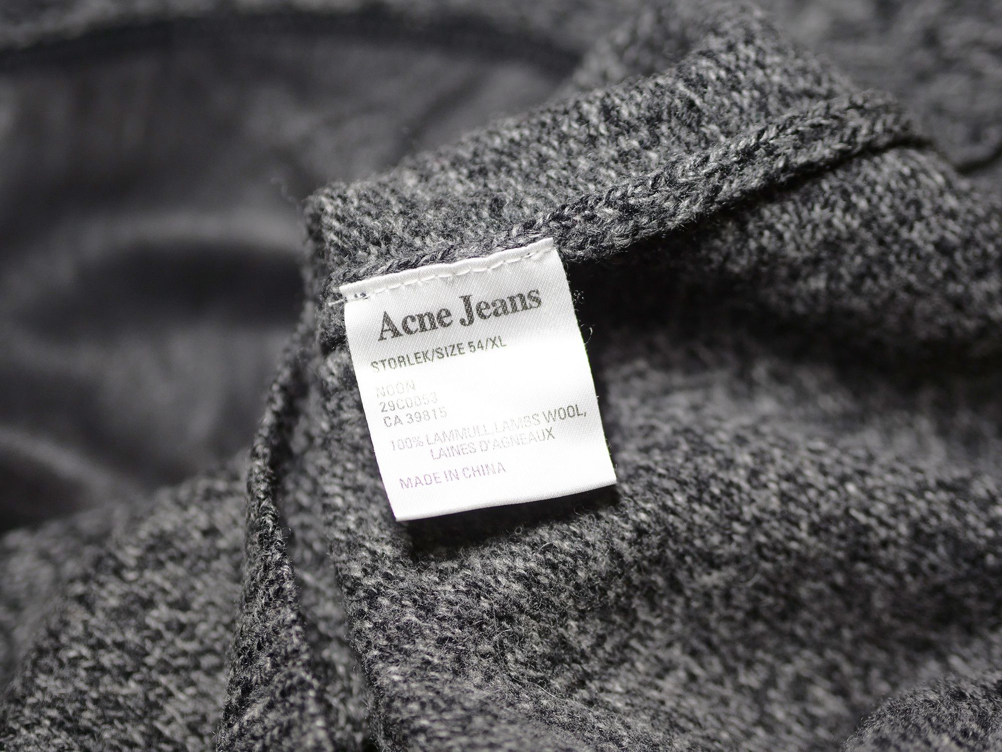 Acne Studios Acne Jeans wool sweater Size US XL / EU 56 / 4 - 5 Thumbnail