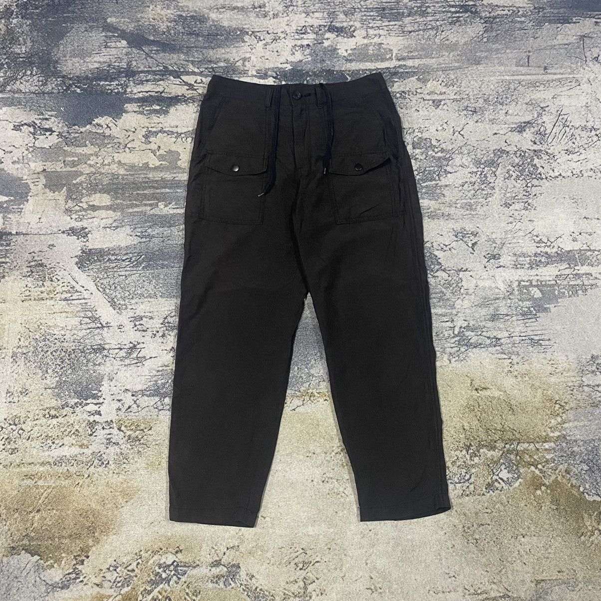 Japanese Brand × Vintage Vintage Japanese GU Light Layer Drawstring Bush Pants Size US 29 - 1 Thumbnail