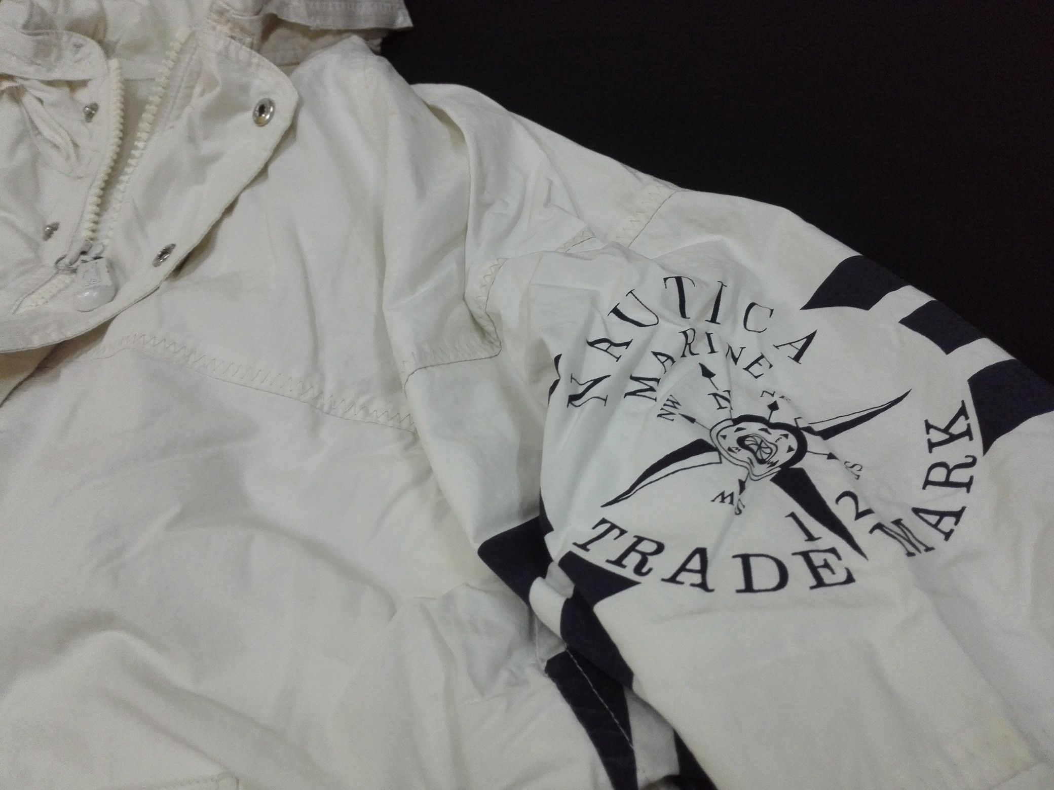 image of Nautica Classic Marine Sailing Jacket Vintage Cup in Ivory, Men's (Size Medium)