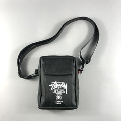 STUSSY Mesh Bag Shoulder Cross Body Hand Messenger Strap Black Bape Supreme