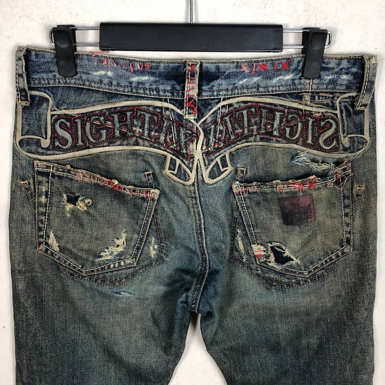 Marithe + Francois Girbaud Distressed Marithe Francois Girbaud Selvedge Destroyed Jeans Size US 32 / EU 48 - 4 Thumbnail