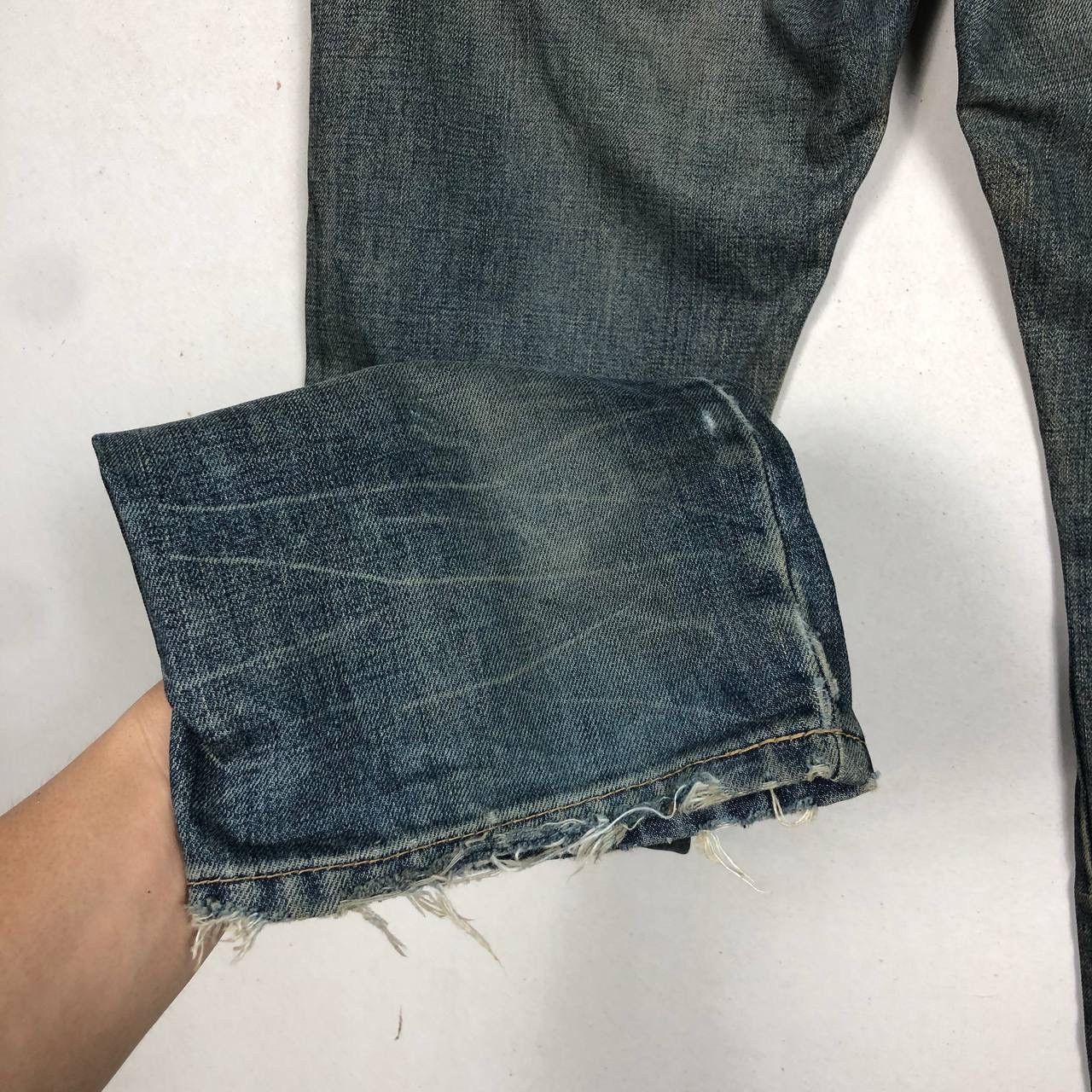 Marithe + Francois Girbaud Distressed Marithe Francois Girbaud Selvedge Destroyed Jeans Size US 32 / EU 48 - 10 Thumbnail