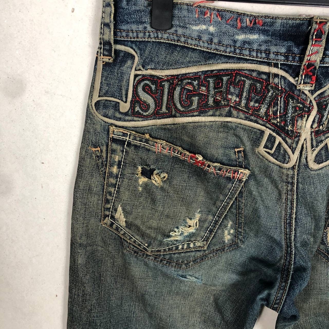 Marithe + Francois Girbaud Distressed Marithe Francois Girbaud Selvedge Destroyed Jeans Size US 32 / EU 48 - 6 Thumbnail