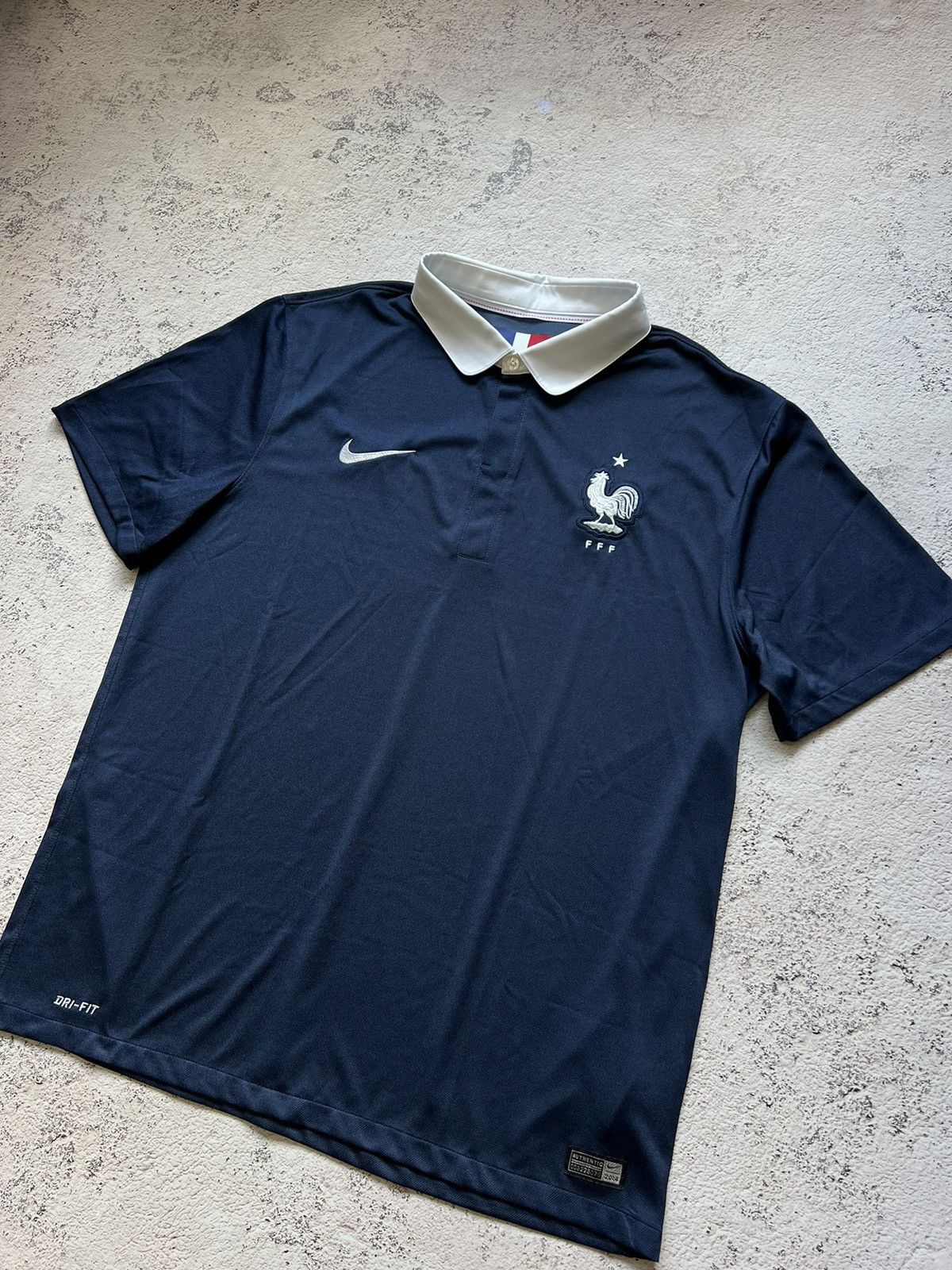 Nike × Vintage FRANCE 2014 2015 HOME FOOTBALL SHIRT SOCCER JERSEY NIKE Size US XL / EU 56 / 4 - 3 Thumbnail