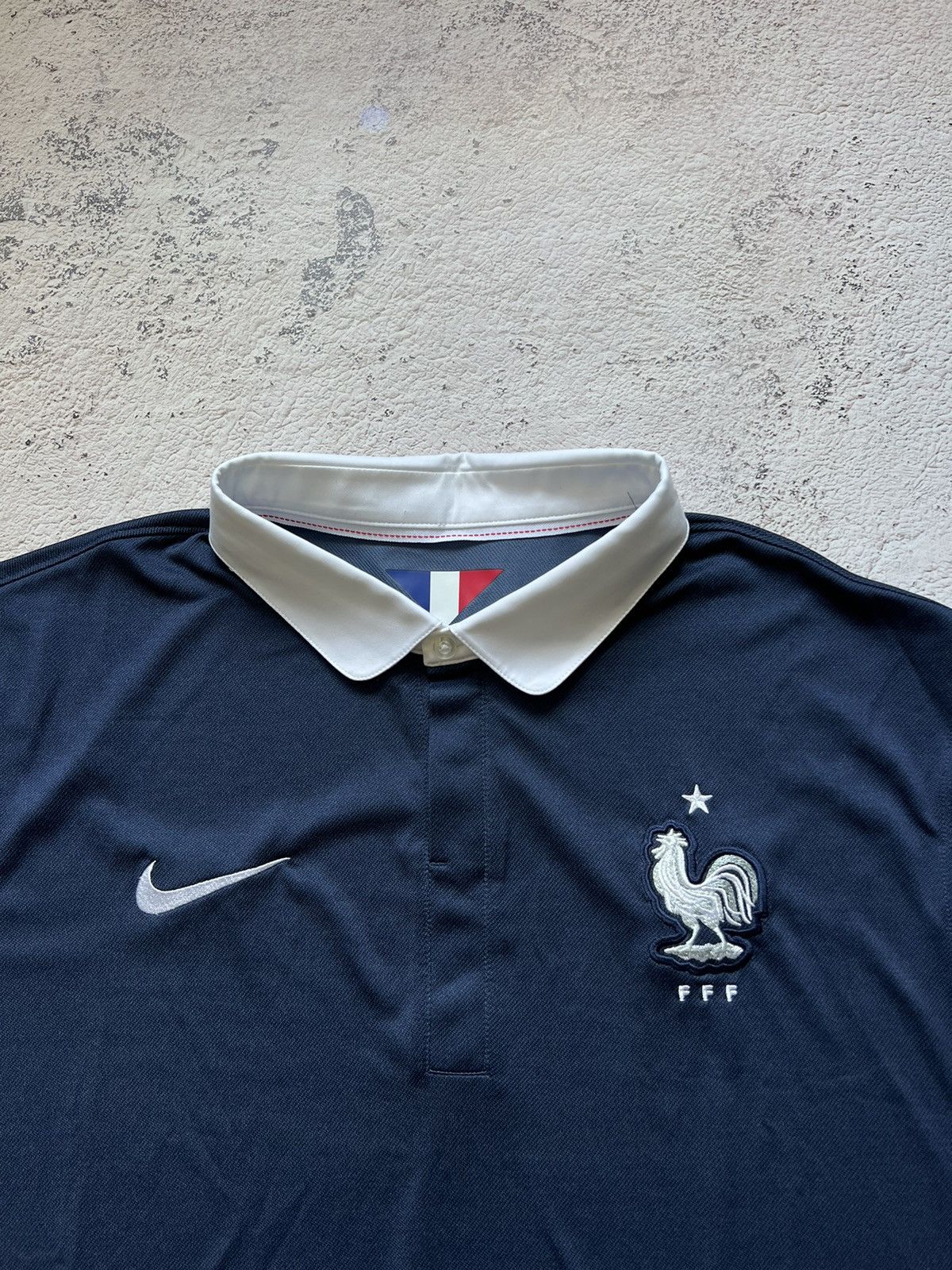 Nike × Vintage FRANCE 2014 2015 HOME FOOTBALL SHIRT SOCCER JERSEY NIKE Size US XL / EU 56 / 4 - 2 Thumbnail