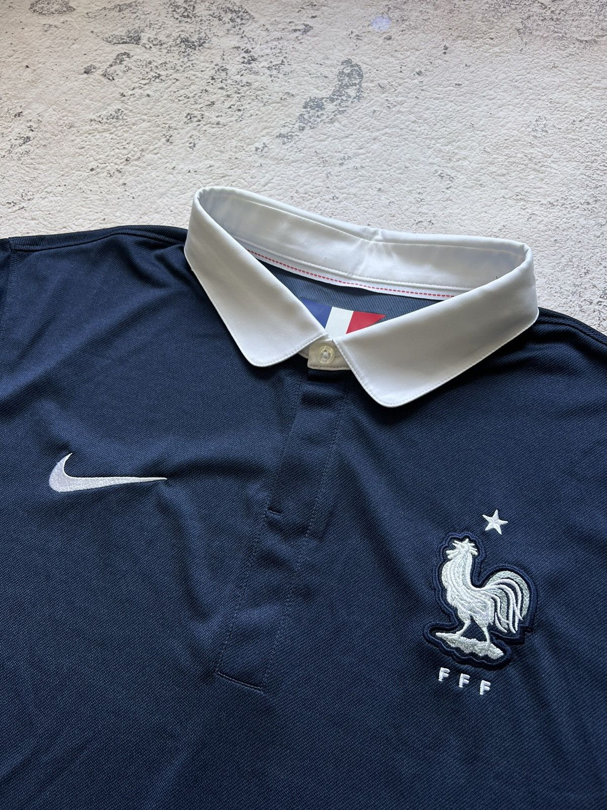 Nike × Vintage FRANCE 2014 2015 HOME FOOTBALL SHIRT SOCCER JERSEY NIKE Size US XL / EU 56 / 4 - 4 Thumbnail