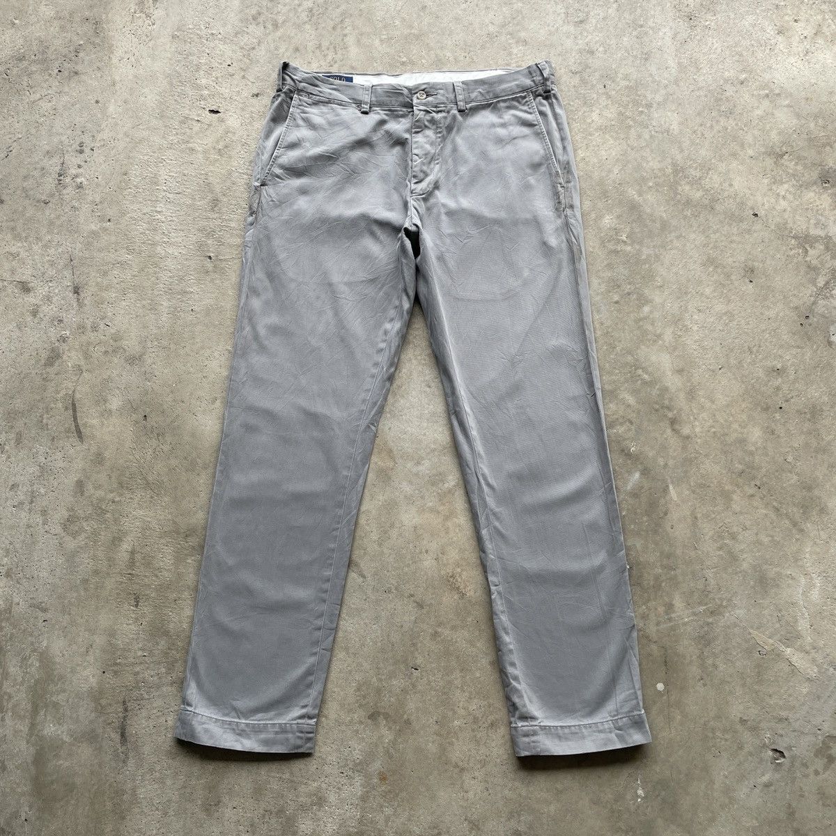 Polo Ralph Lauren Vintage Polo Ralph Lauren Grey Trousers Casual Pants W34 Size US 34 / EU 50 - 2 Thumbnail