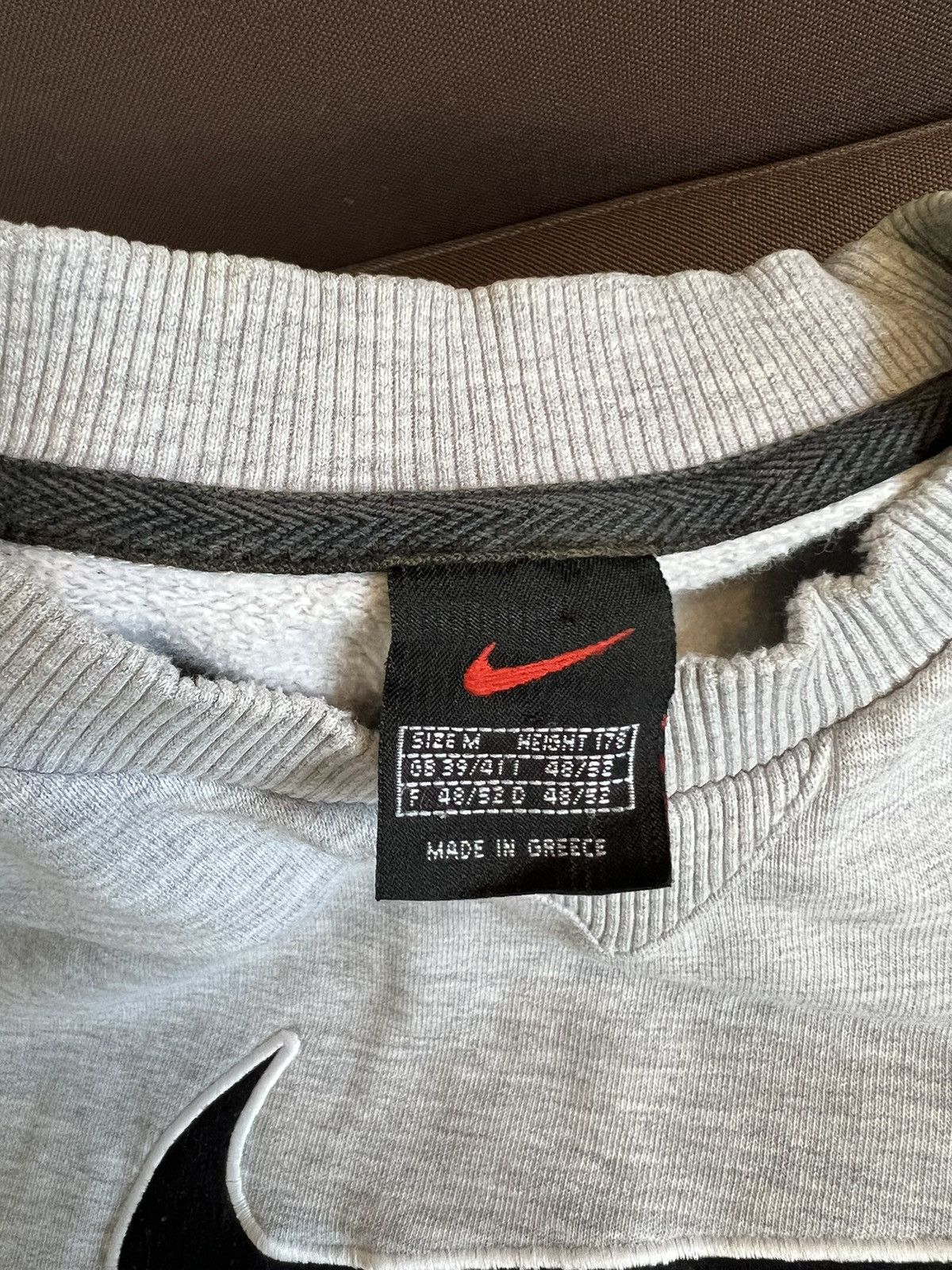 Nike × Vintage Y2K Nike Vintage Big Swoosh Sweatshirt M Size US M / EU 48-50 / 2 - 4 Thumbnail